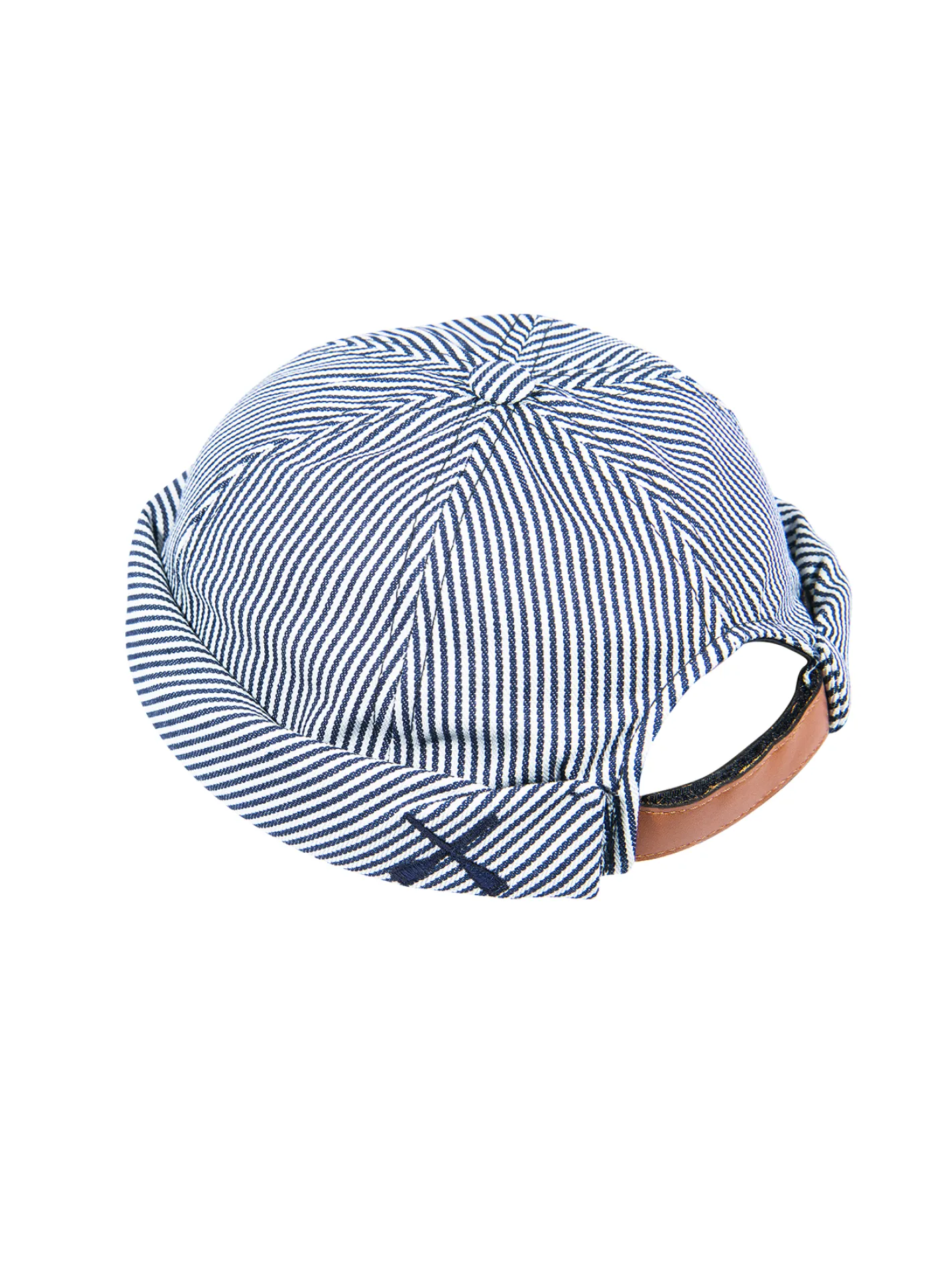 hollington Accessoires*bonnet docker miki de chez Béton Ciré en coton à rayures bleues