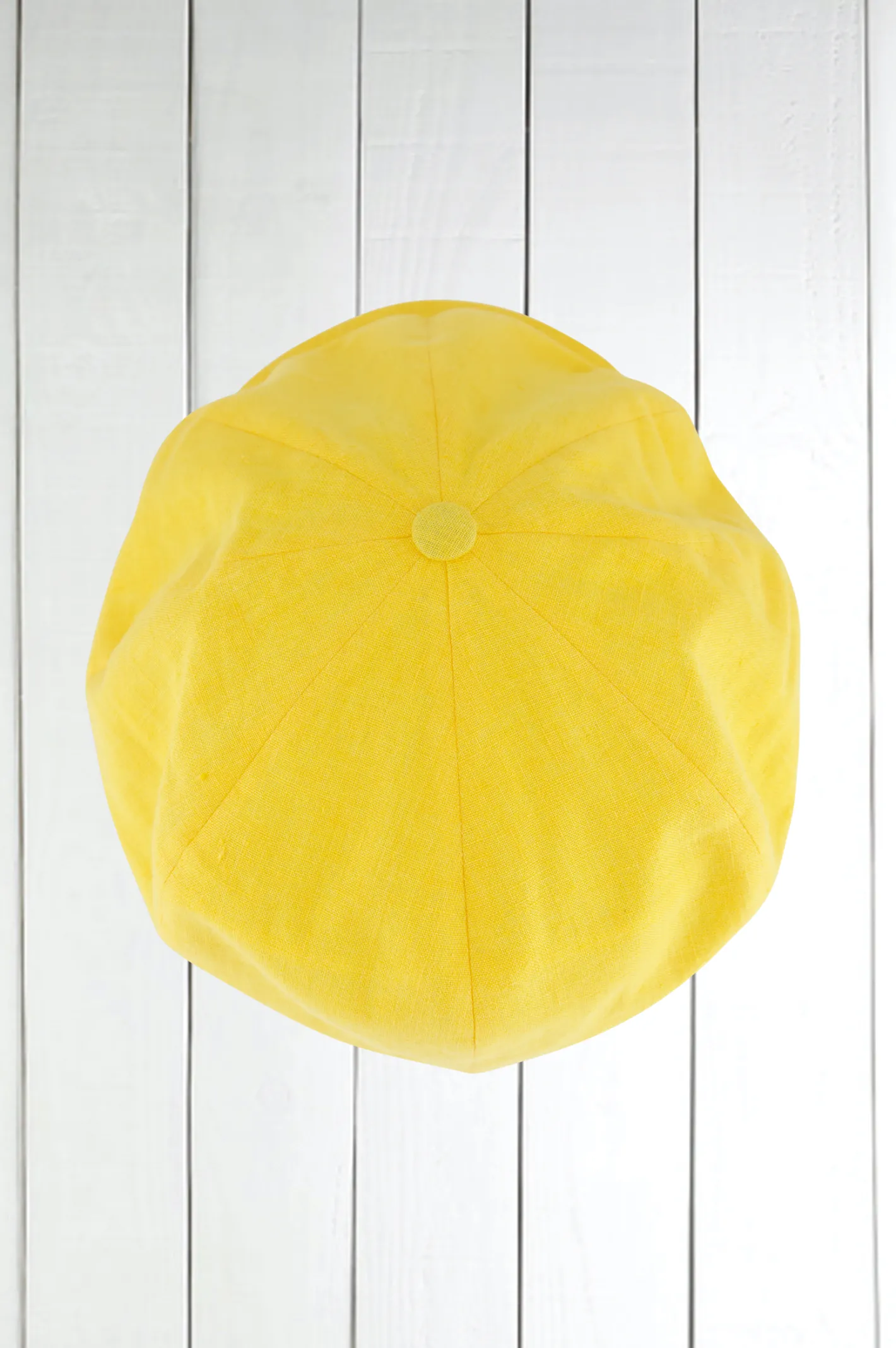 casquette_en_lin_jaune_2.webp hollington Accessoires*casquette en lin jaune