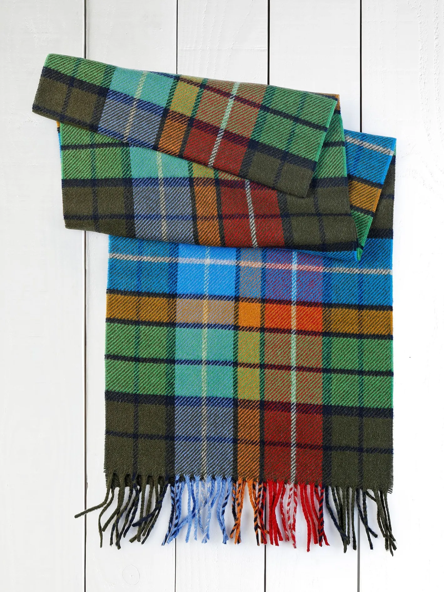 hollington Accessoires*écharpe en cachemire à carreaux square jade