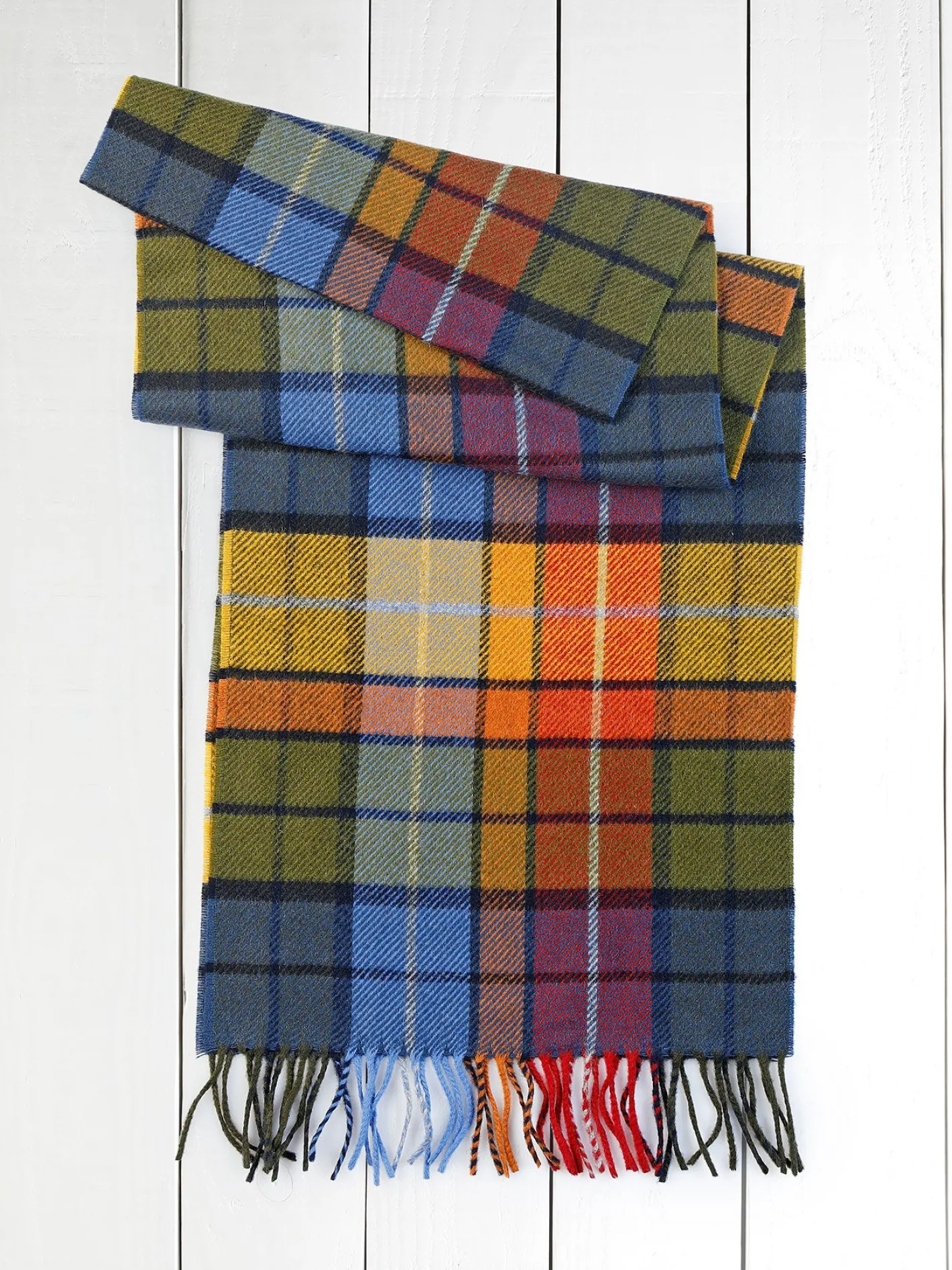 hollington Accessoires*écharpe en cachemire autumn check