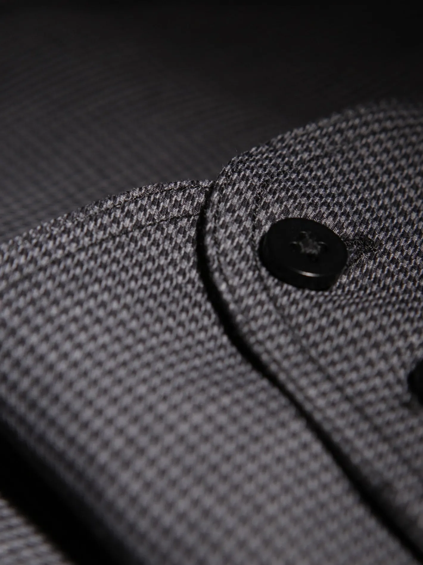 chemise_col_mao_en_coton_bross_caviar_noir_2.webp hollington Chemises*chemise col mao en coton brossé caviar noir