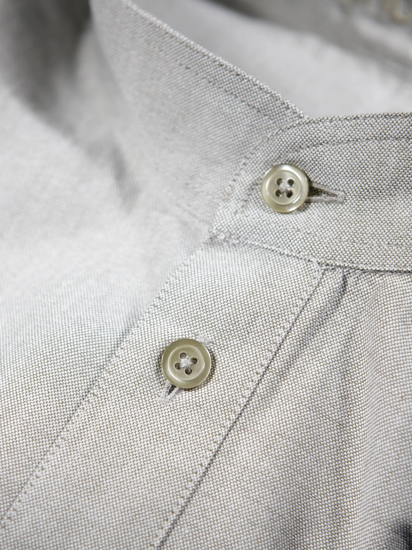 chemise_col_mao_en_coton_oxford_lichen_2.webp hollington Chemises*chemise col mao en coton oxford lichen