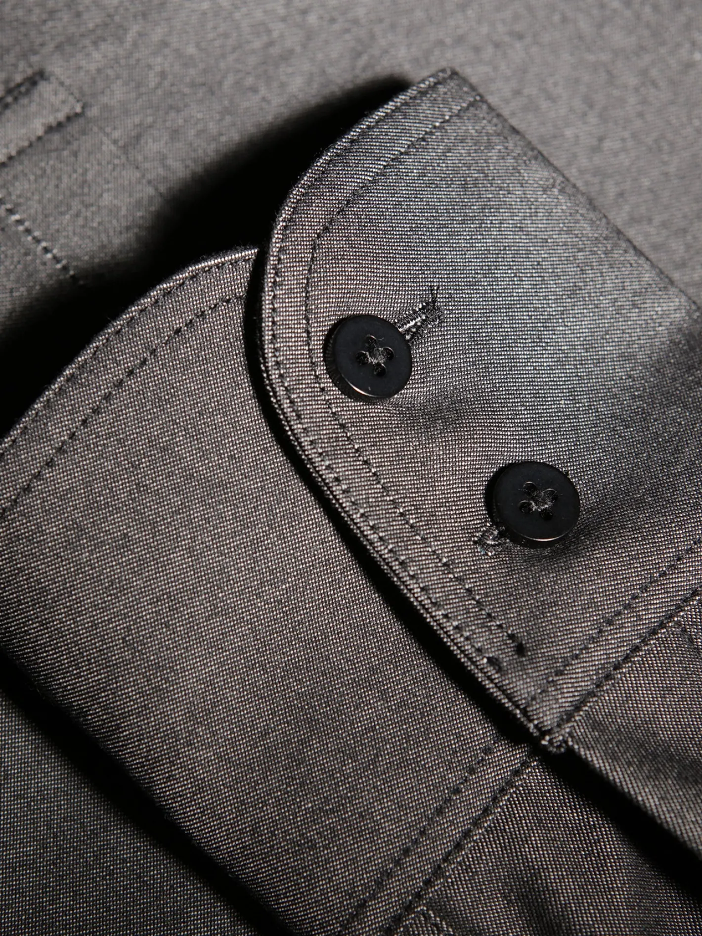 chemise_col_mao_en_denim_noir_3.webp hollington Chemises*chemise col mao en denim noir