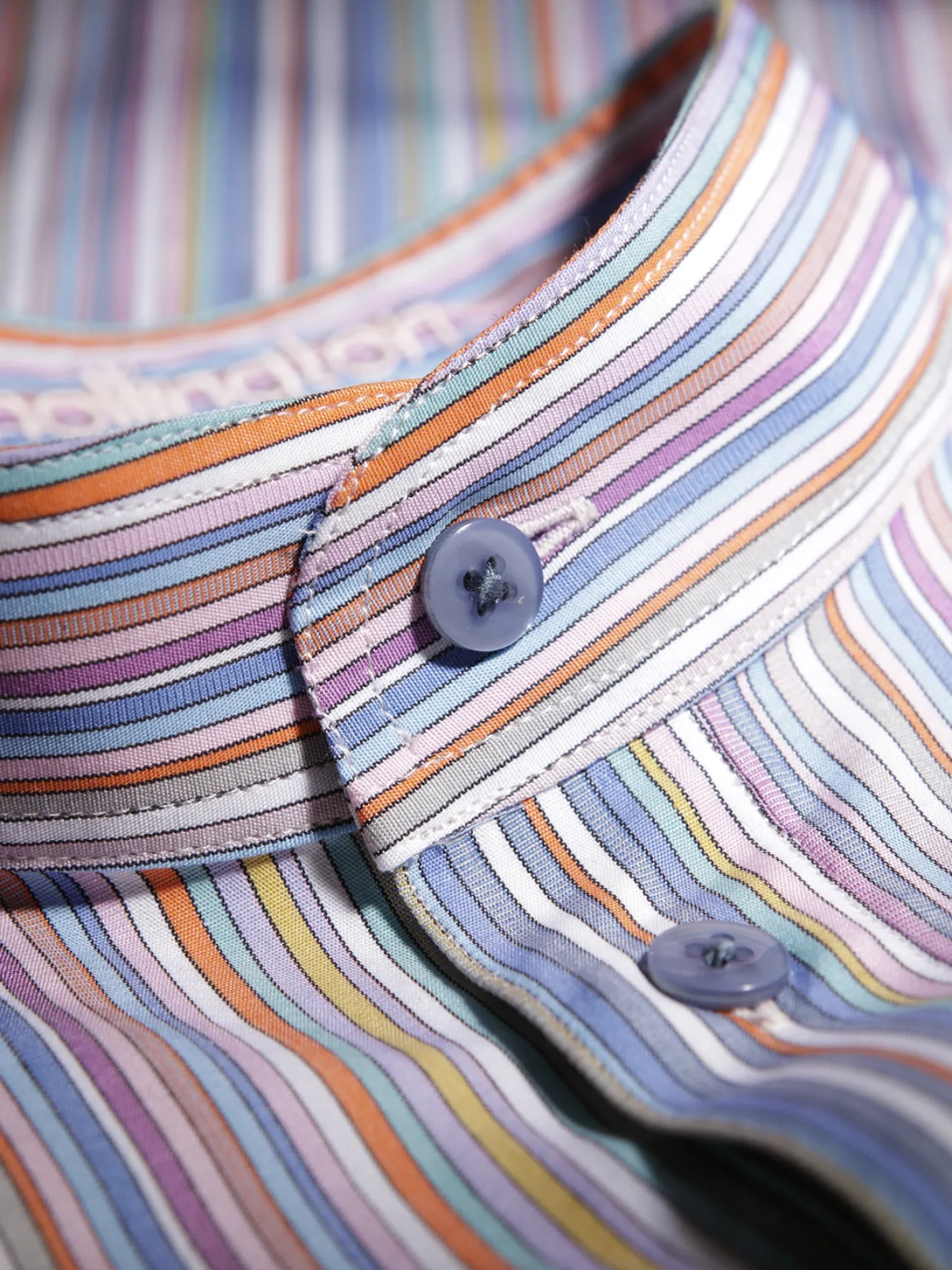 hollington Chemises*chemise col mao en popeline à rayures multicolores