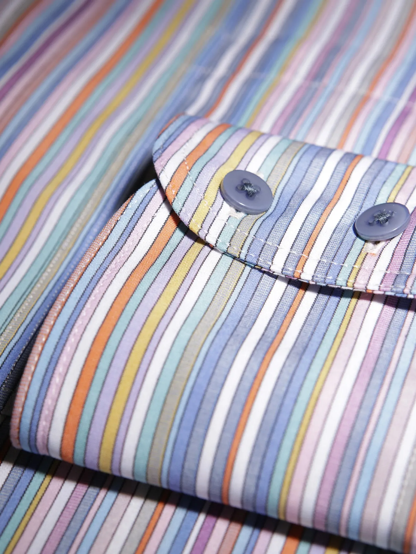 chemise_col_mao_en_popeline__rayures_multicolores_2.webp hollington Chemises*chemise col mao en popeline à rayures multicolores