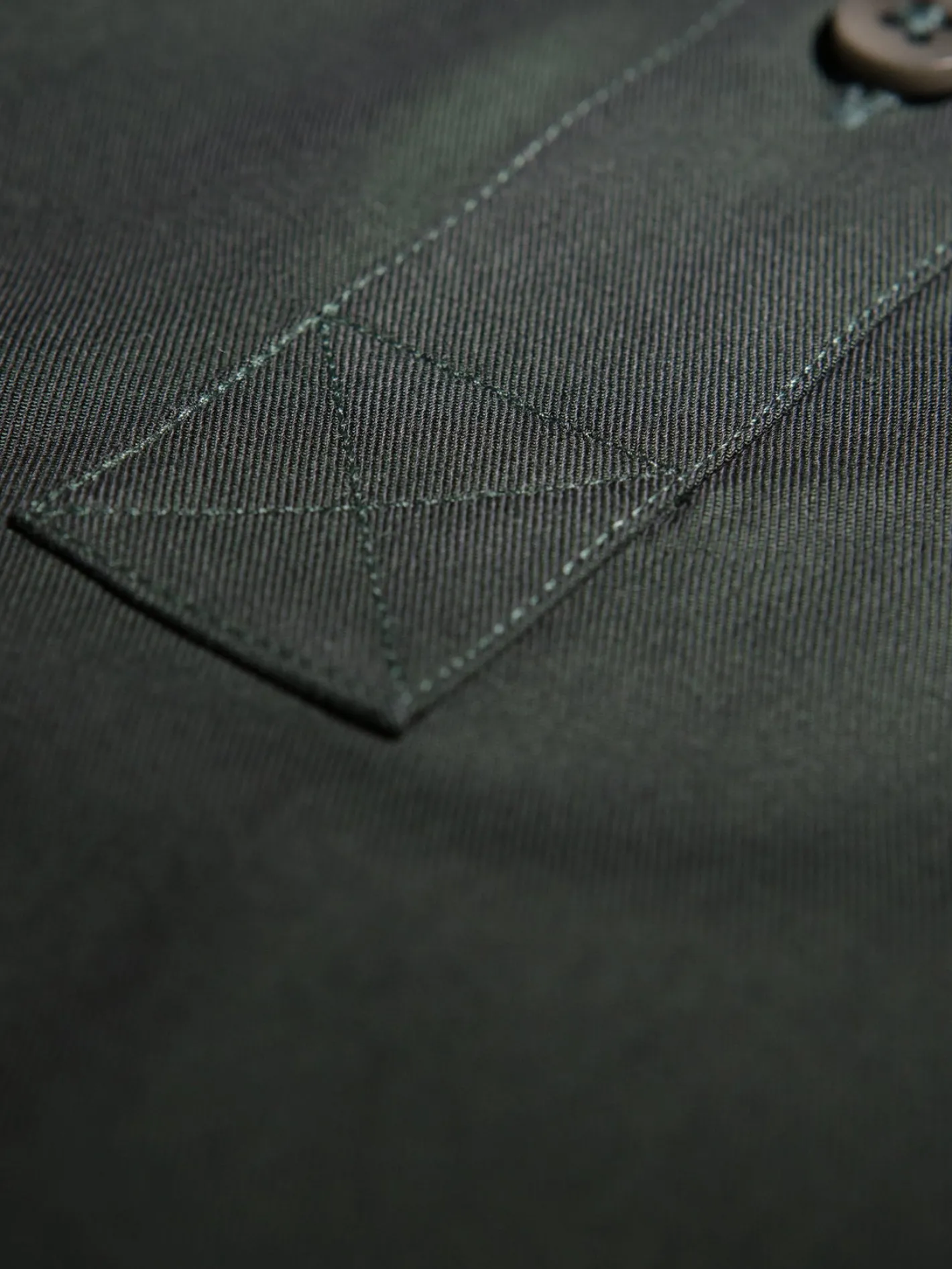 chemise_col_mao_en_popeline_british_racing_green_2.webp hollington Chemises*chemise col mao en popeline british racing green