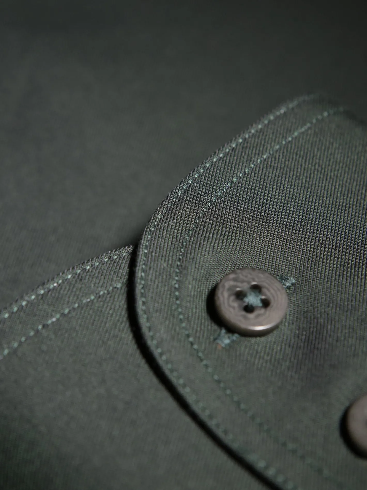 chemise_col_mao_en_popeline_british_racing_green_3.webp hollington Chemises*chemise col mao en popeline british racing green