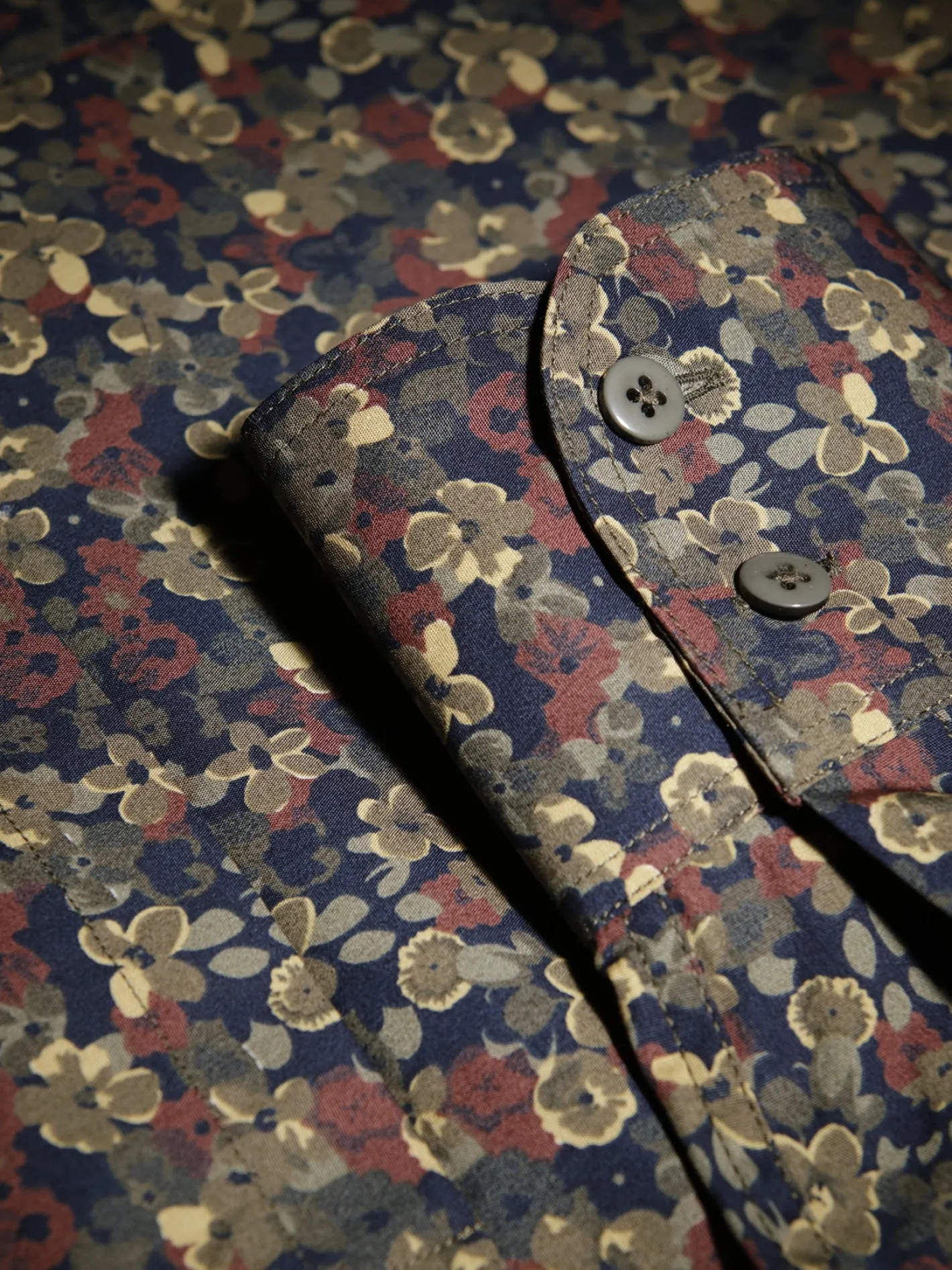 chemise_col_mao_en_popeline_imprim_sousbois_2.webp hollington Chemises*chemise col mao en popeline imprimé sous-bois