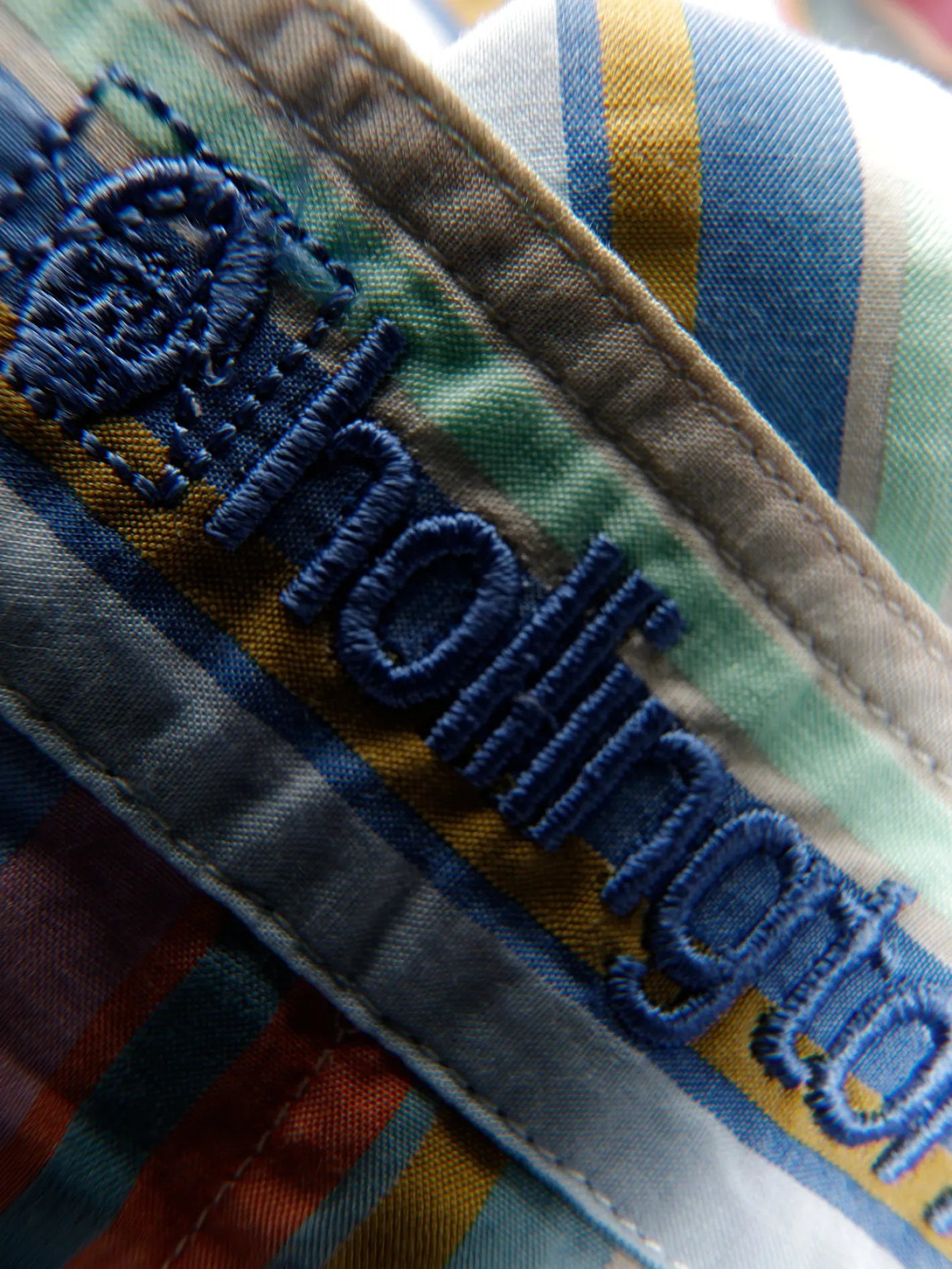 chemise_col_mao_en_toile_de_tencel__larges_rayures_3.webp hollington Chemises*chemise col mao en toile de tencel® à larges rayures