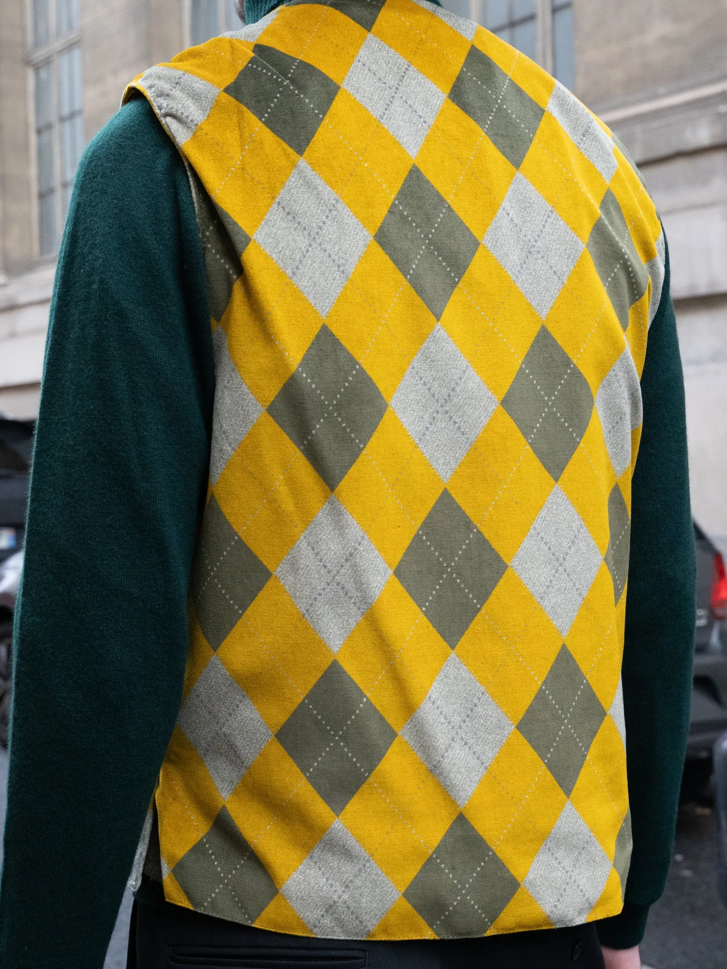 gilet__poches_passepoiles_en_velours_argyle_6.webp hollington Gilets*gilet à poches passepoilées en velours argyle