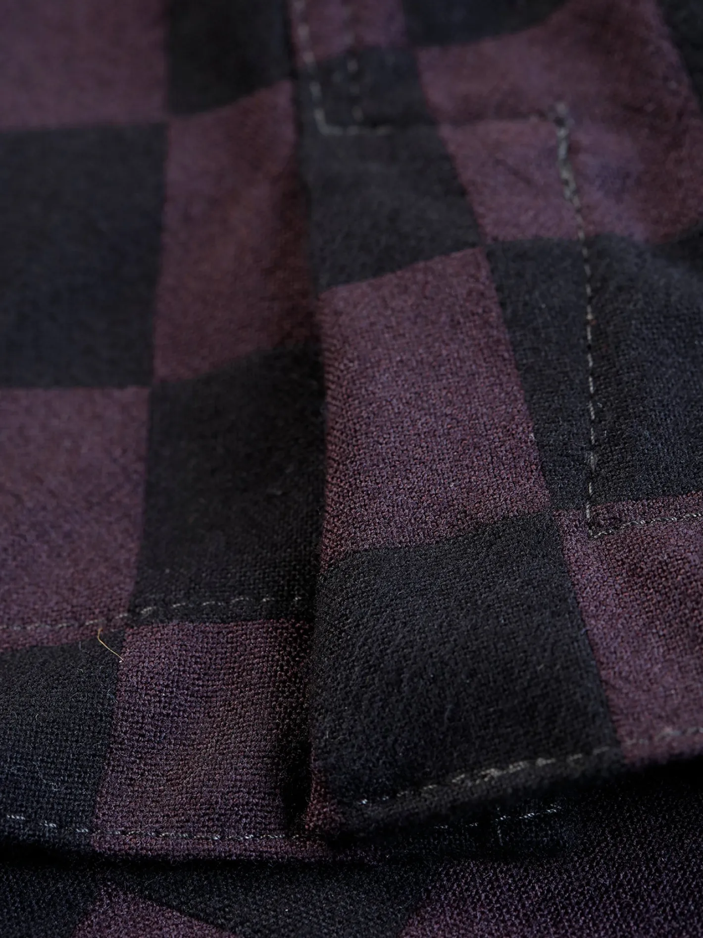 gilet__poches_plaques_en_jacquard_de_laine__damier_7.webp hollington Gilets*gilet à poches plaquées en jacquard de laine à damier