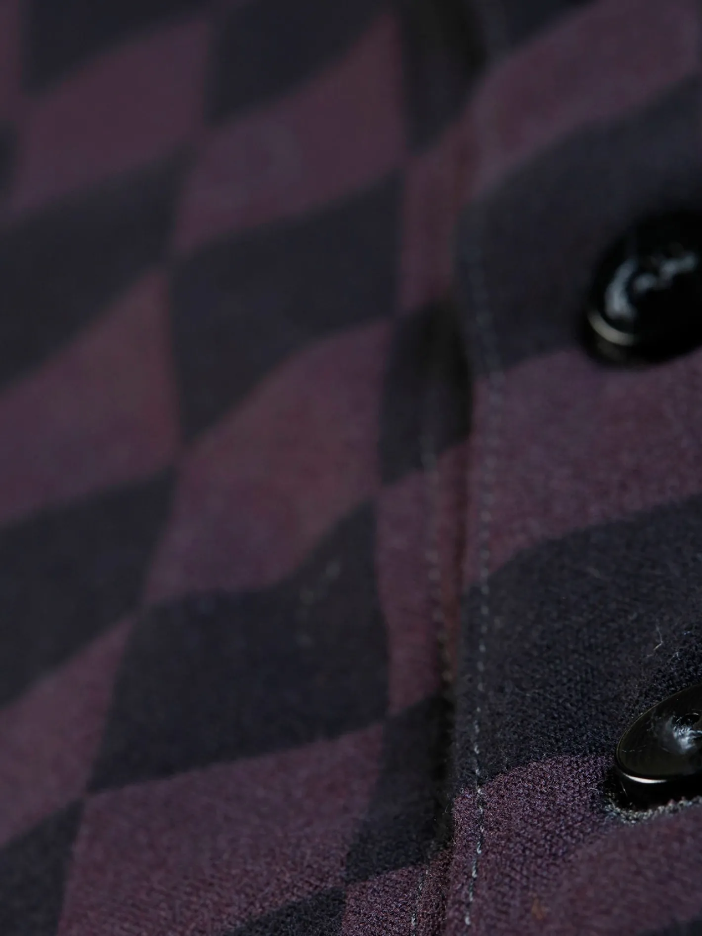 gilet__poches_plaques_en_jacquard_de_laine__damier_9.webp hollington Gilets*gilet à poches plaquées en jacquard de laine à damier