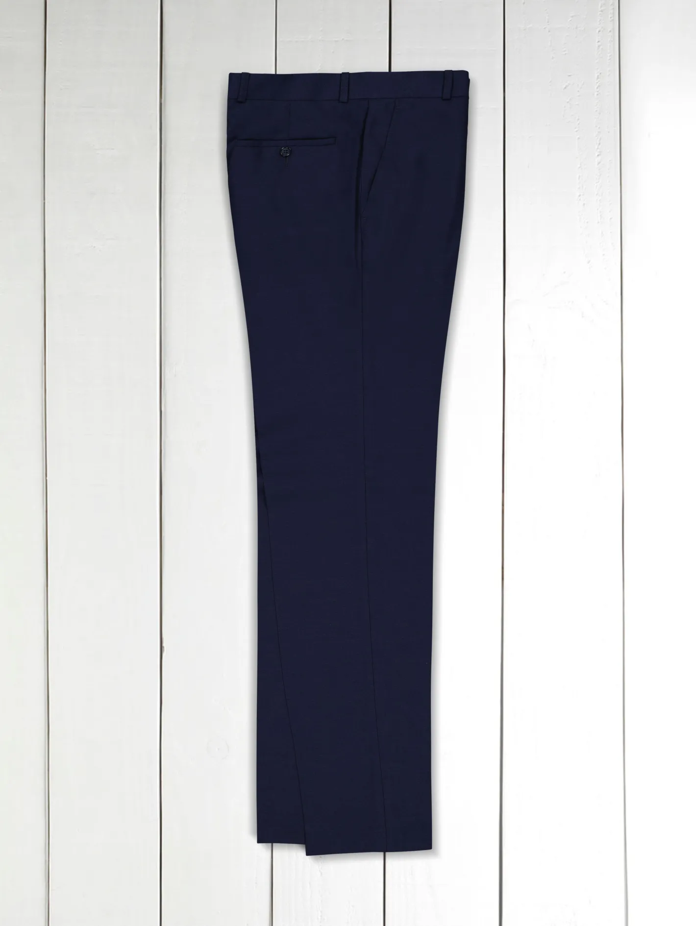 hollington Pantalons*pantalon italien siza en fil-à-fil de laine infroissable navy marl