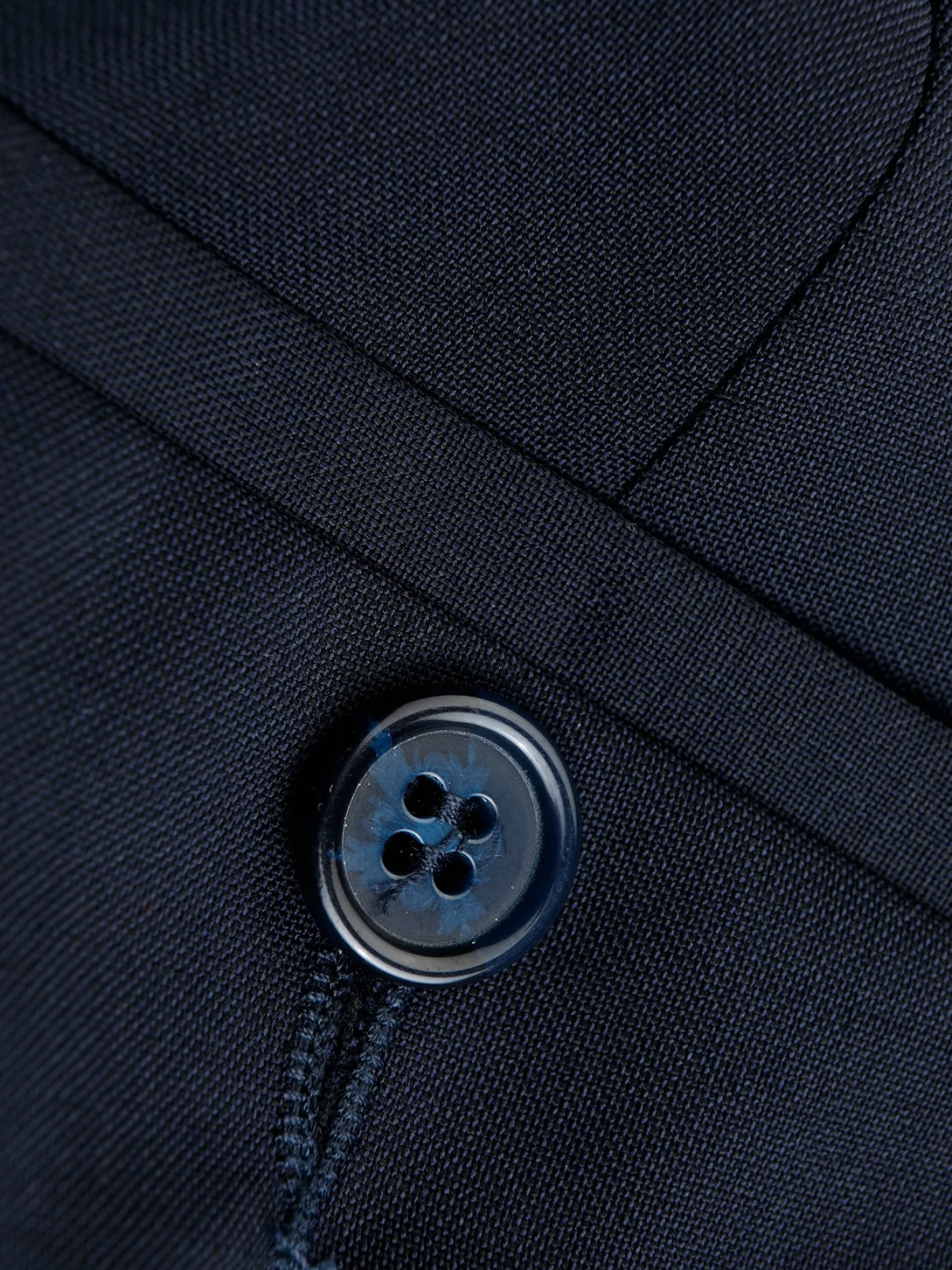 hollington Pantalons*pantalon italien siza en laine et mohair infroissable bleu-noir Rothko