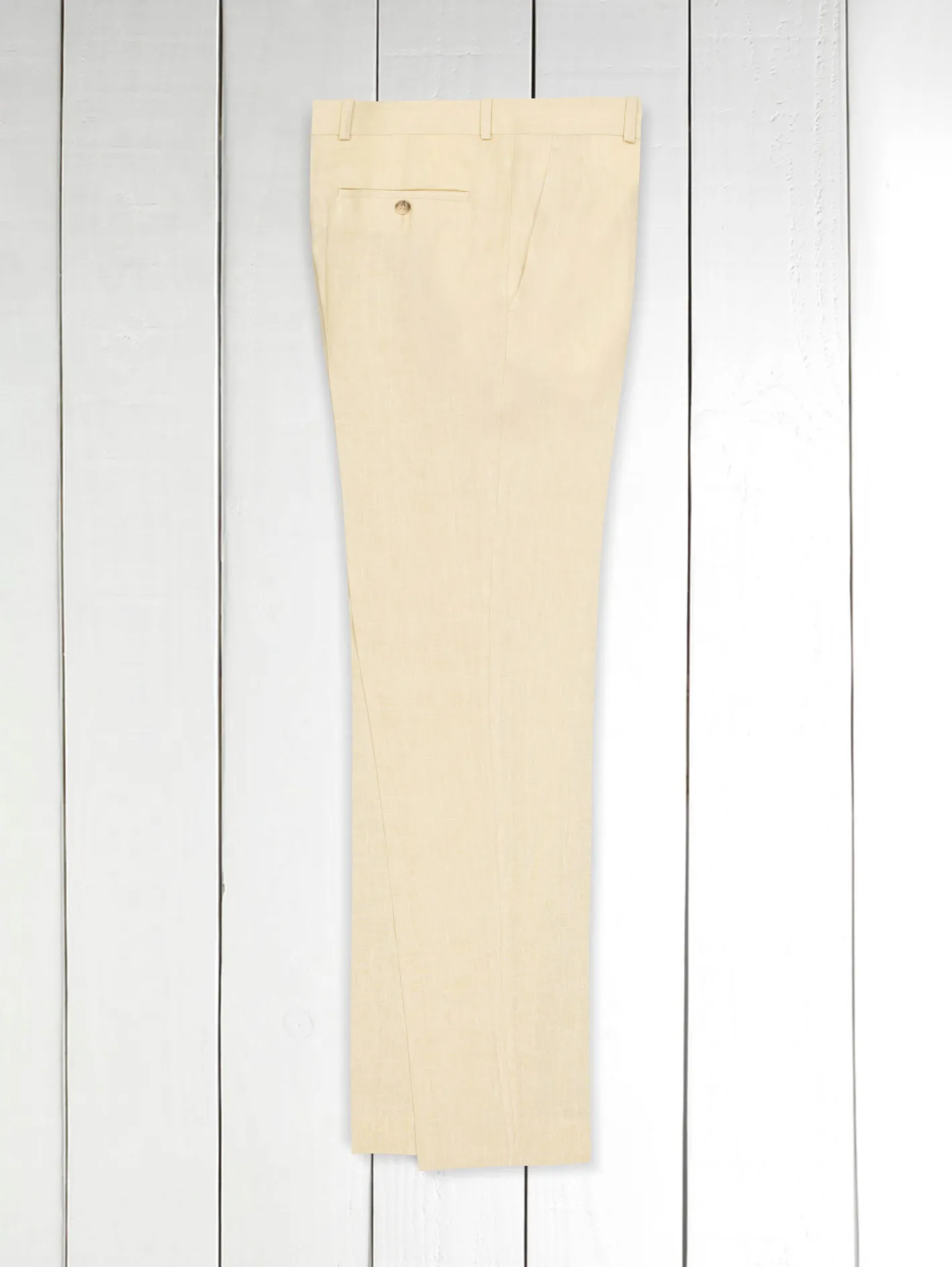 hollington Pantalons*pantalon italien siza en toile pur lin natural très légère