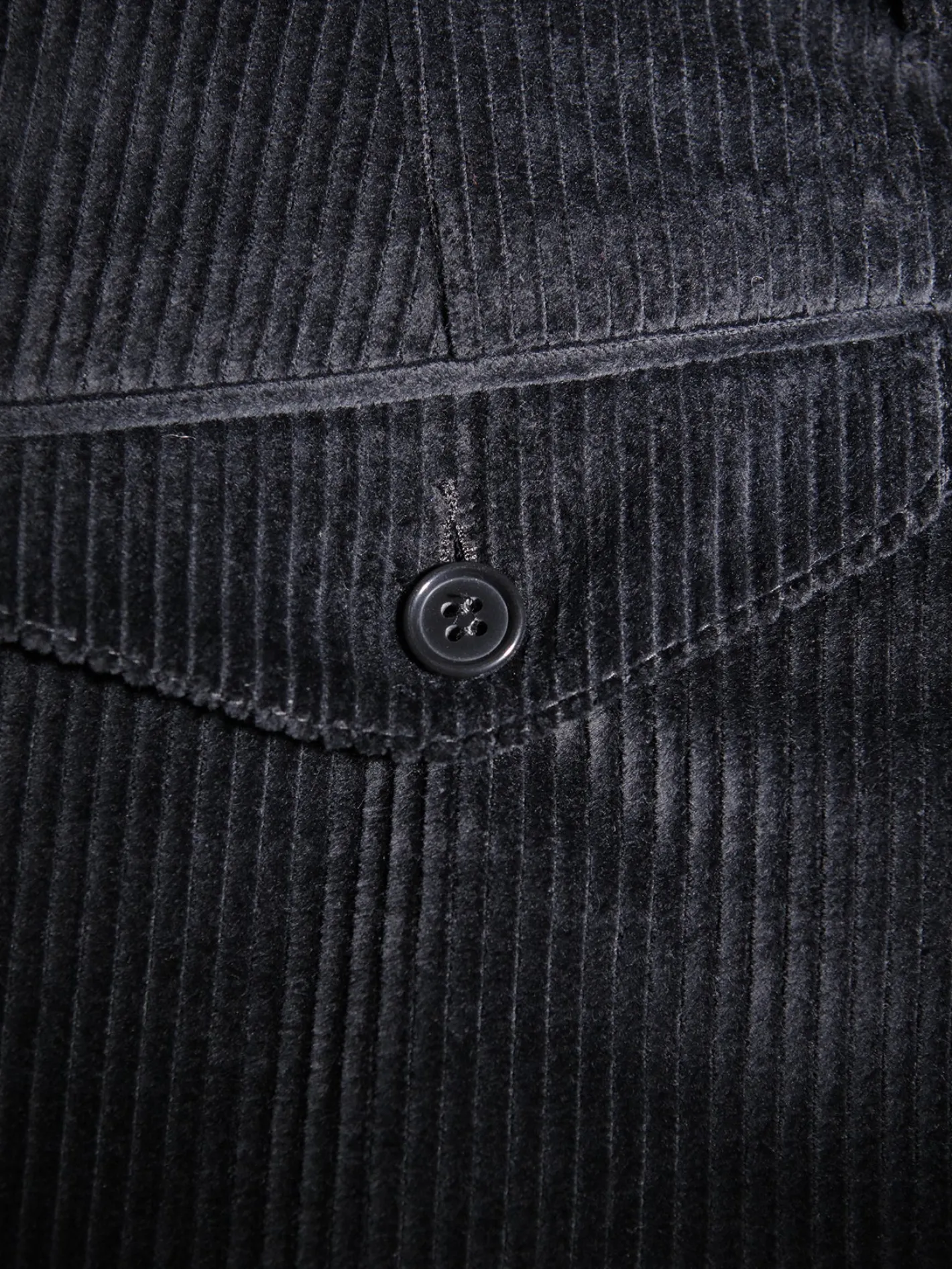 hollington Pantalons*pantalon jules en velours de laine noir