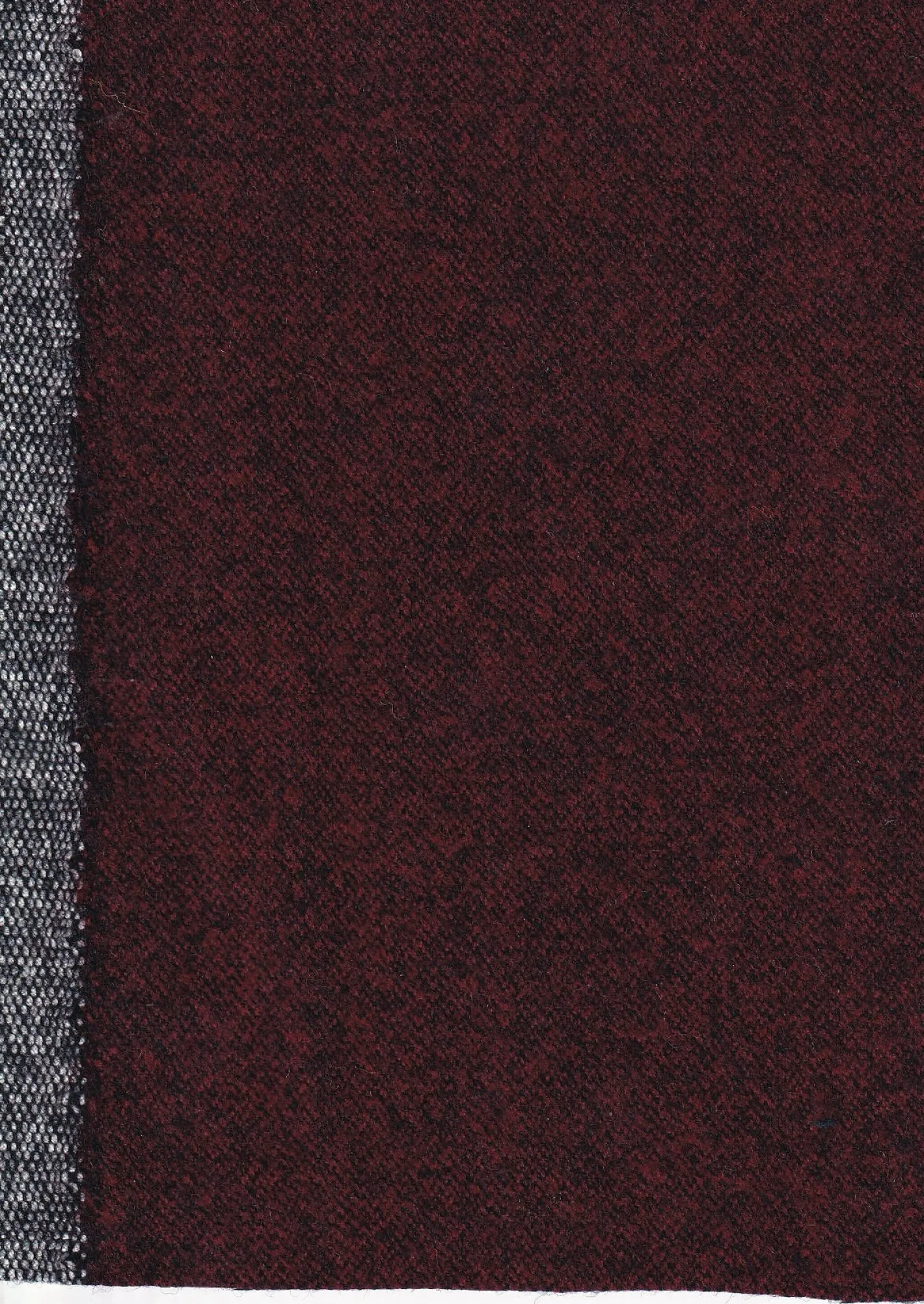 hollington Tissus Au Mètre*tissu flanelle de laine bordeaux marine