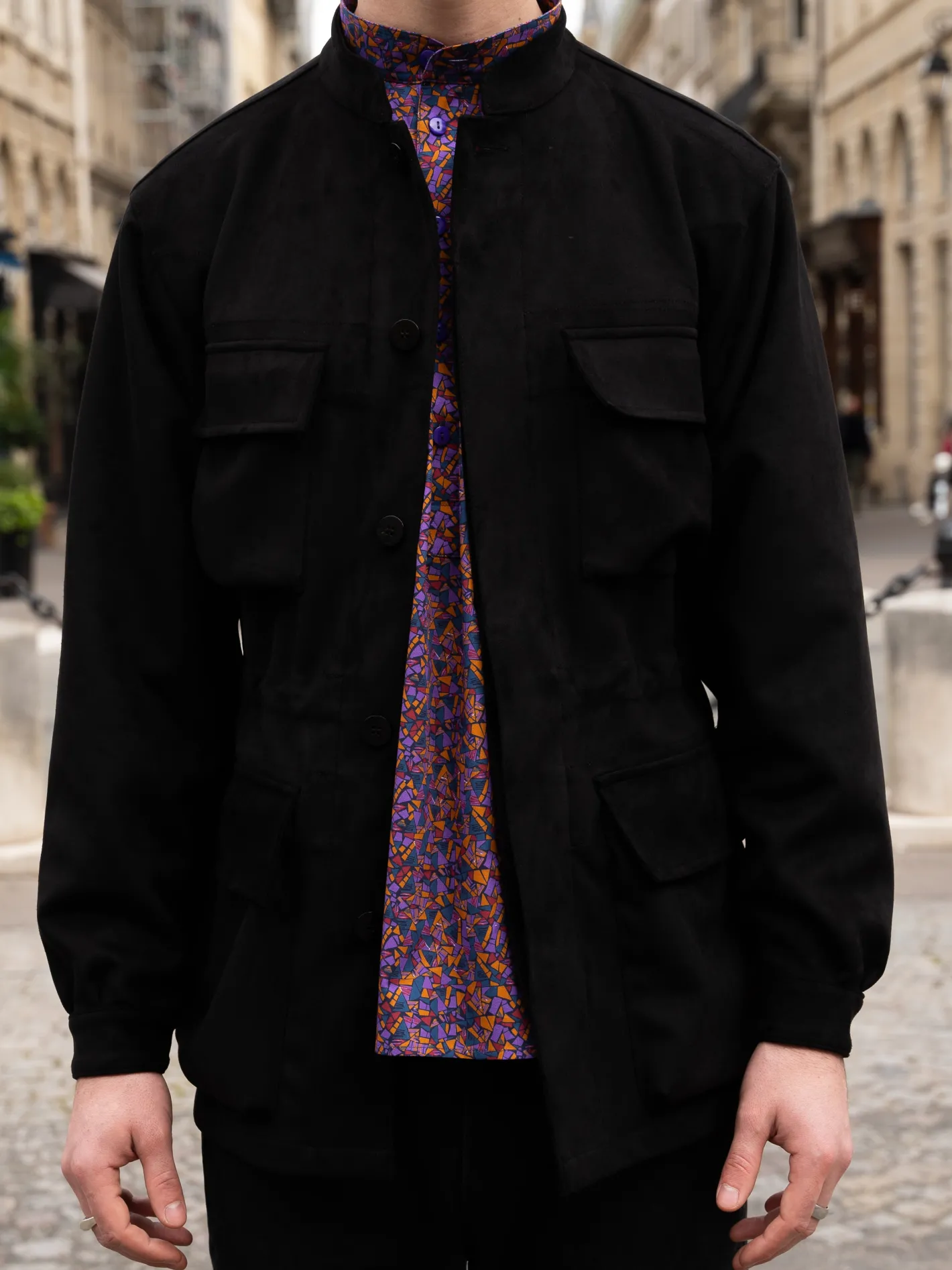 veste_corrib_en_microcachemire_noir_14.webp hollington Vestes & Manteaux*veste corrib en micro-cachemire noir