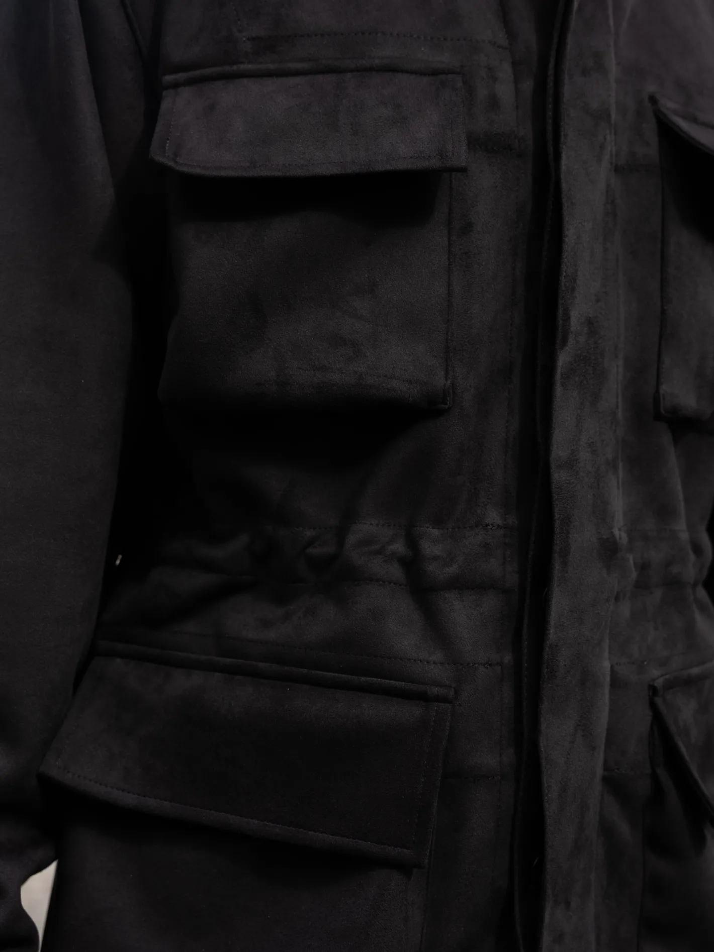 veste_corrib_en_microcachemire_noir_3.webp hollington Vestes & Manteaux*veste corrib en micro-cachemire noir