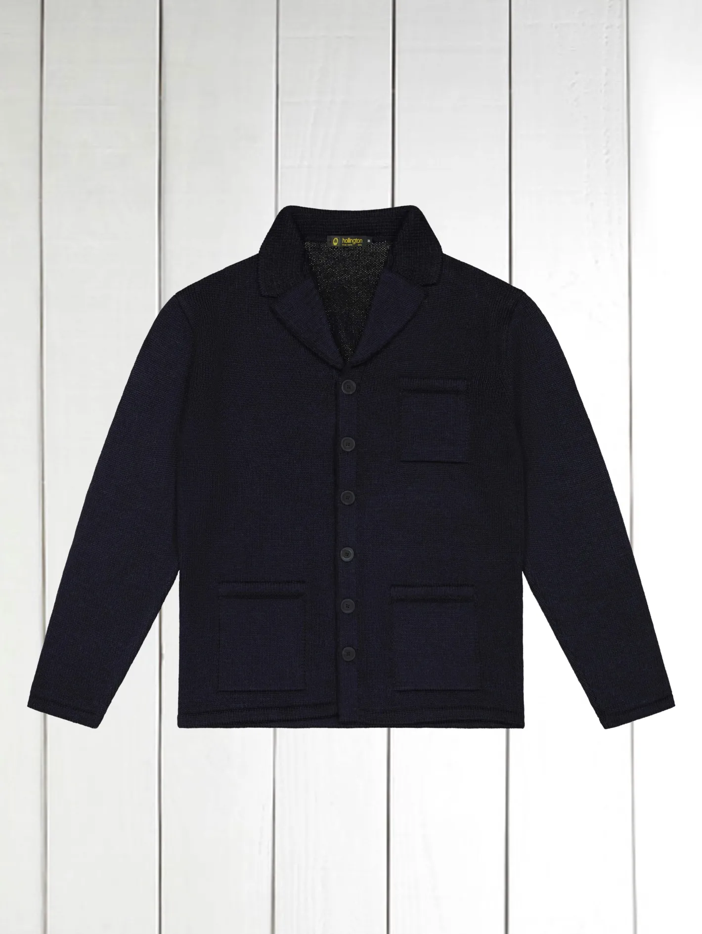 hollington Inis Meáin | Maille*veste Inis Meáin en alpaga mérinos cachemire et soie noir