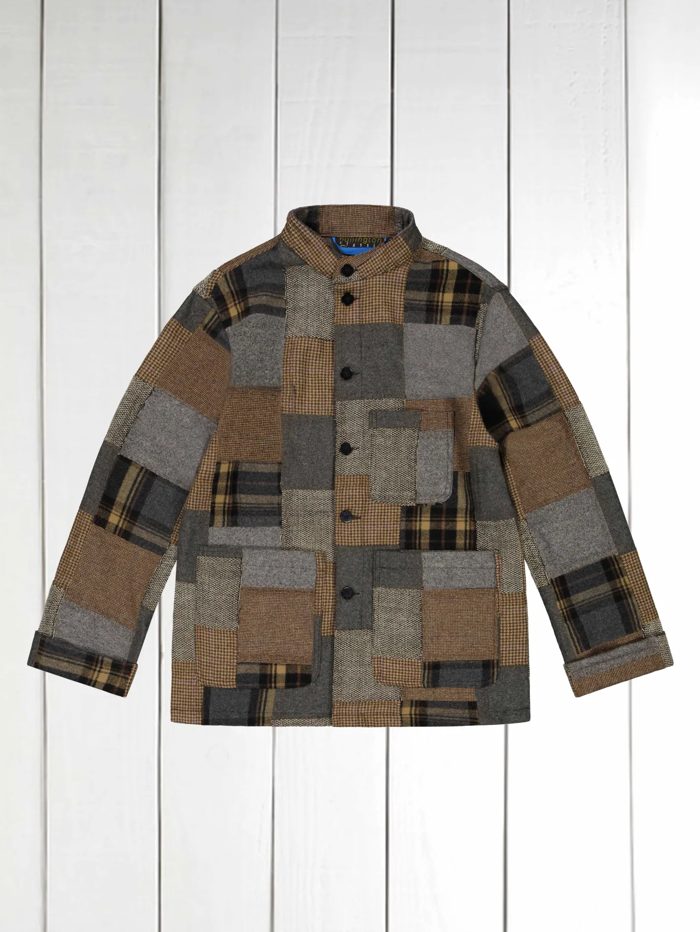 hollington Vestes & Manteaux*veste naipaul en patchwork de laine couleurs d'automne