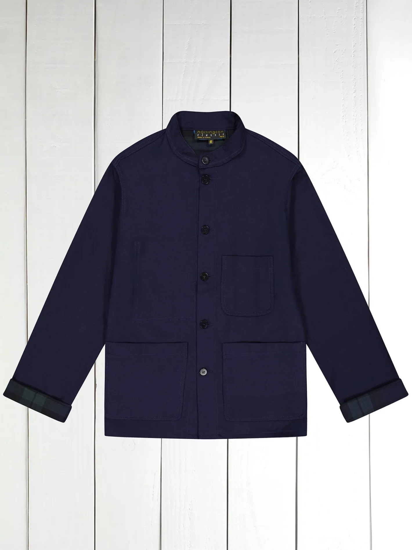 hollington Vestes & Manteaux*veste naipaul en toile de laine double face marine black watch