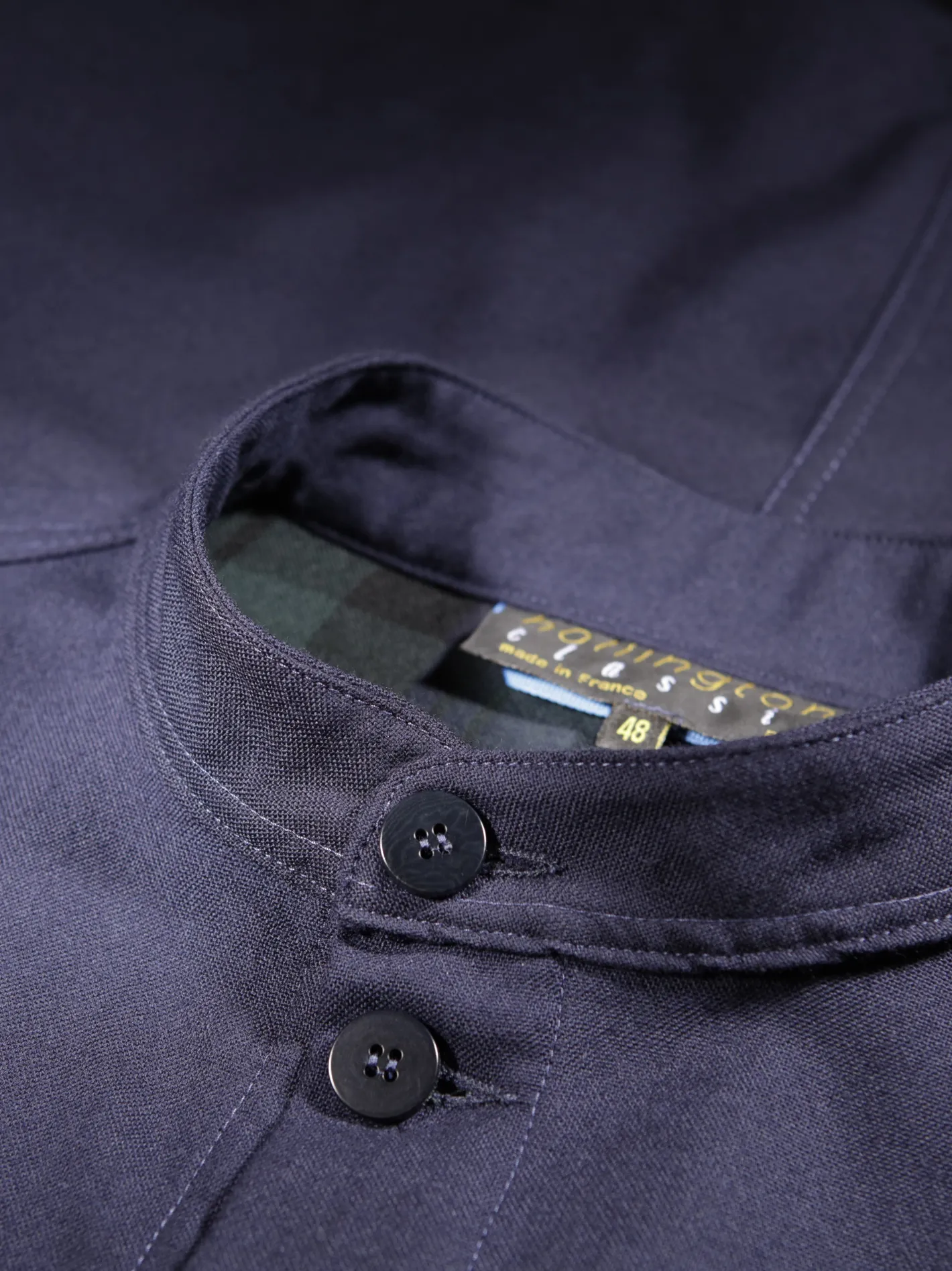 hollington Vestes & Manteaux*veste naipaul en toile de laine double face marine black watch