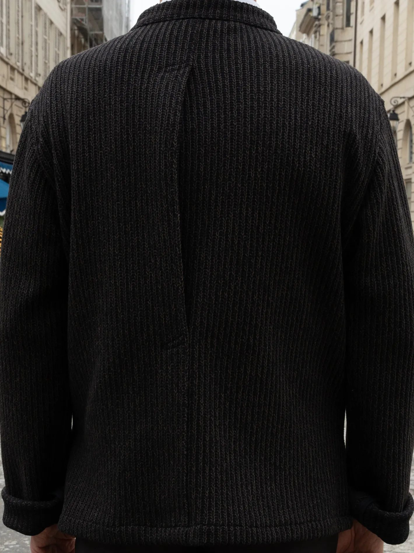 veste_naipaul_en_tricot_de_laine_brou_de_noix_5.webp hollington Vestes & Manteaux*veste naipaul en tricot de laine brou de noix