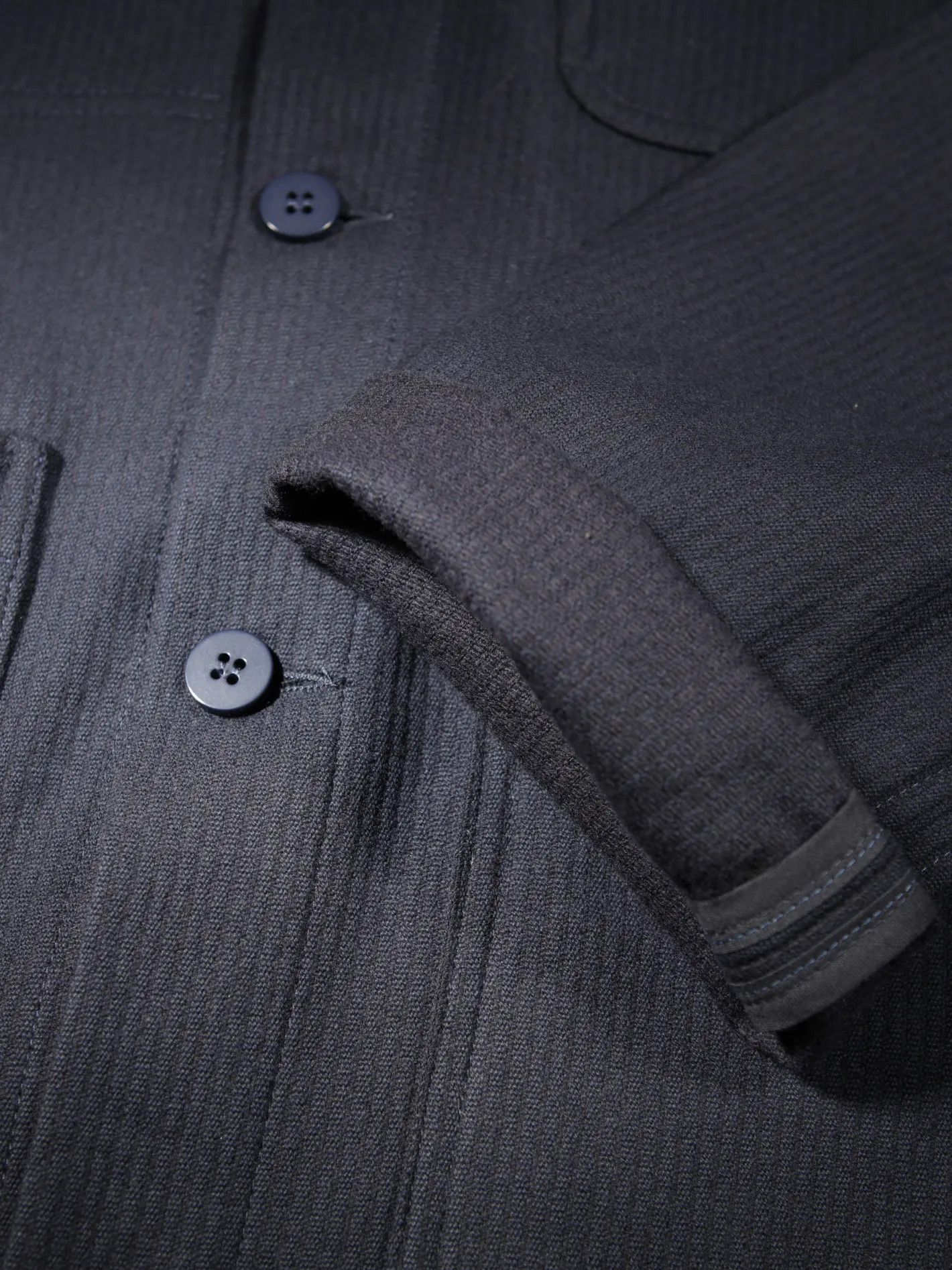 veste_naipaul_en_whipcord_marine__rayures_bleues_2.webp hollington Vestes & Manteaux*veste naipaul en whipcord marine à rayures bleues