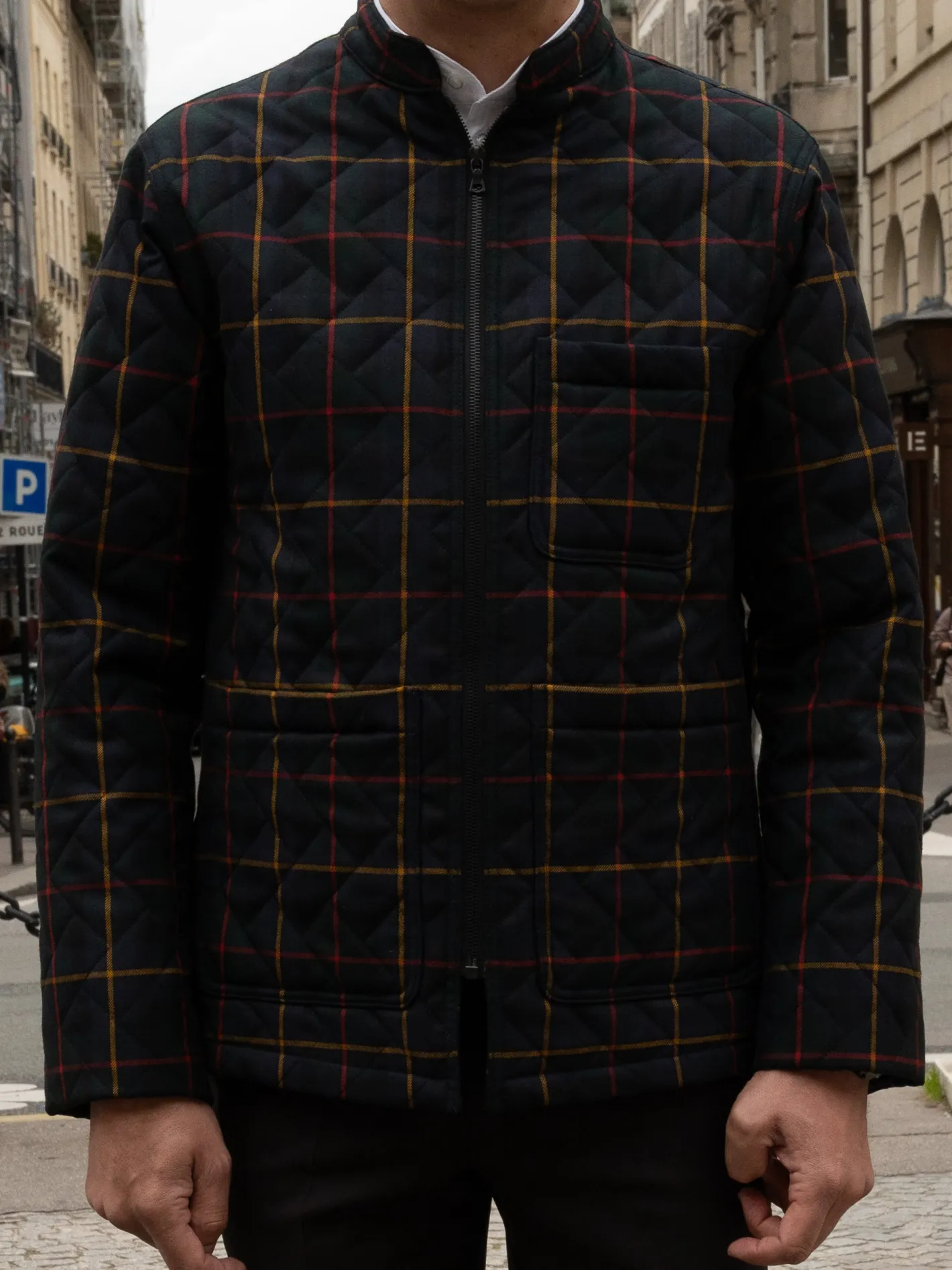 veste_naipaul_matelasse_et_zippe_en_tartan_macleod_6.webp hollington Vestes & Manteaux*veste naipaul matelassée et zippée en tartan macleod