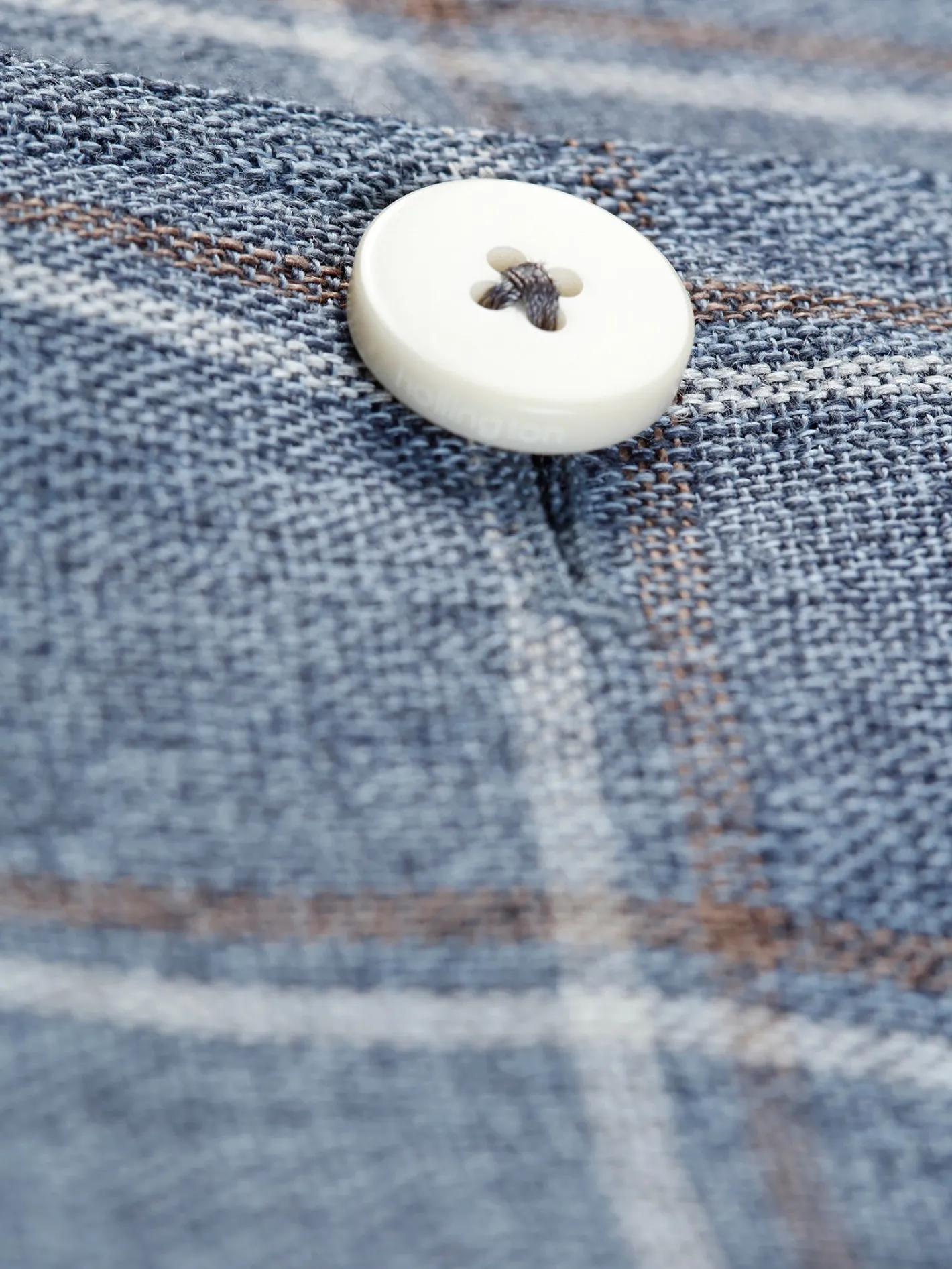 veste_savoie_ajuste__col_nehru_en_toile_de_laine_et_lin_preppy_check_3.webp hollington Vestes & Manteaux*veste savoie ajustée à col nehru en toile de laine et lin preppy check