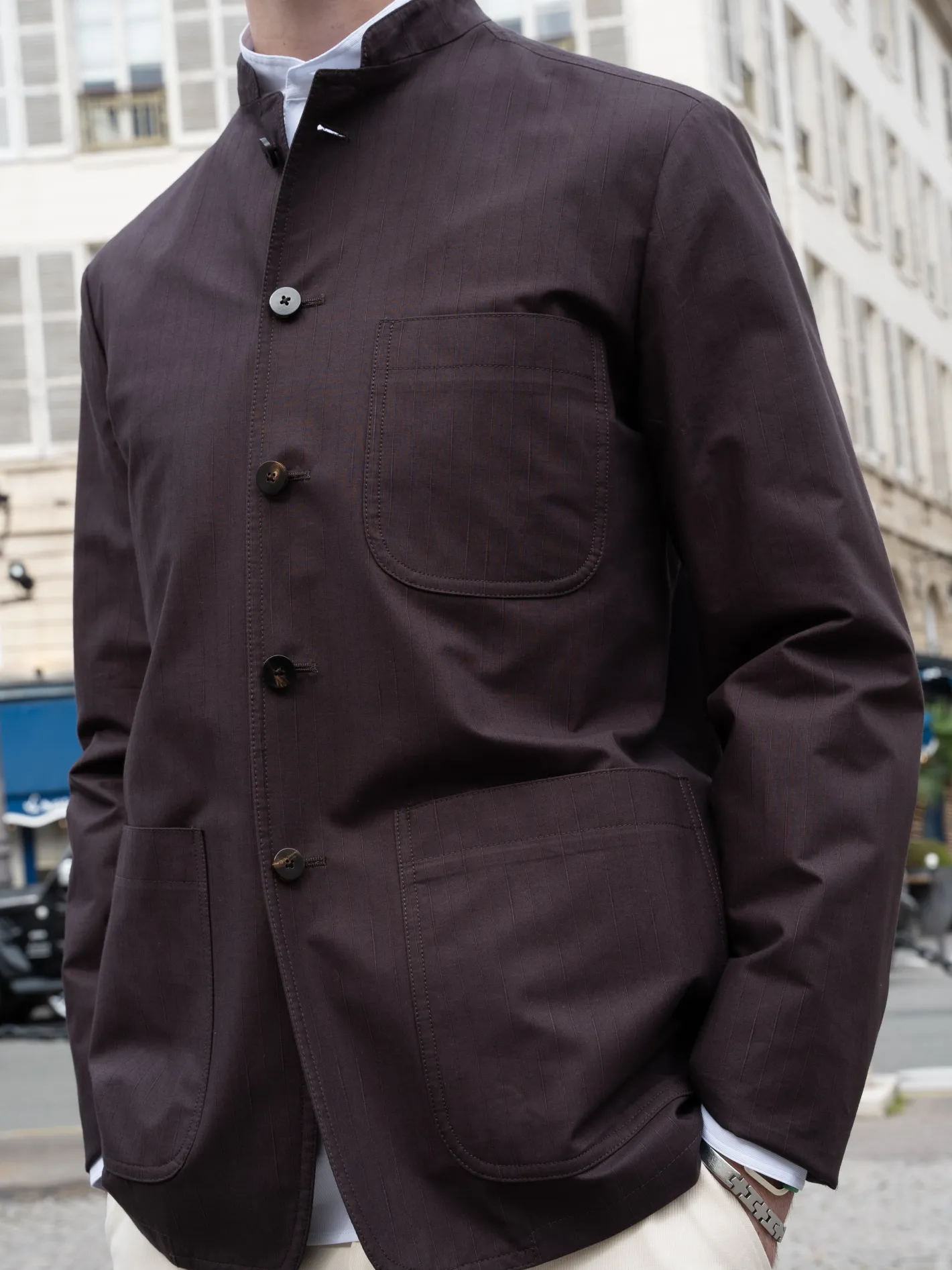 veste_tyrol_ajuste_en_coton_extensible_brun_rembrandt_3.webp hollington Vestes & Manteaux*veste tyrol ajustée en coton extensible brun rembrandt