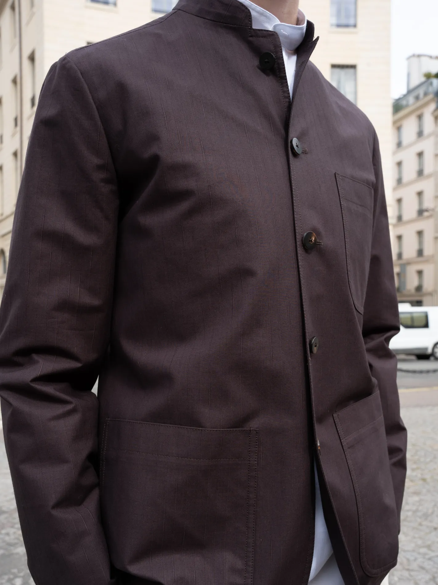 veste_tyrol_ajuste_en_coton_extensible_brun_rembrandt_7.webp hollington Vestes & Manteaux*veste tyrol ajustée en coton extensible brun rembrandt