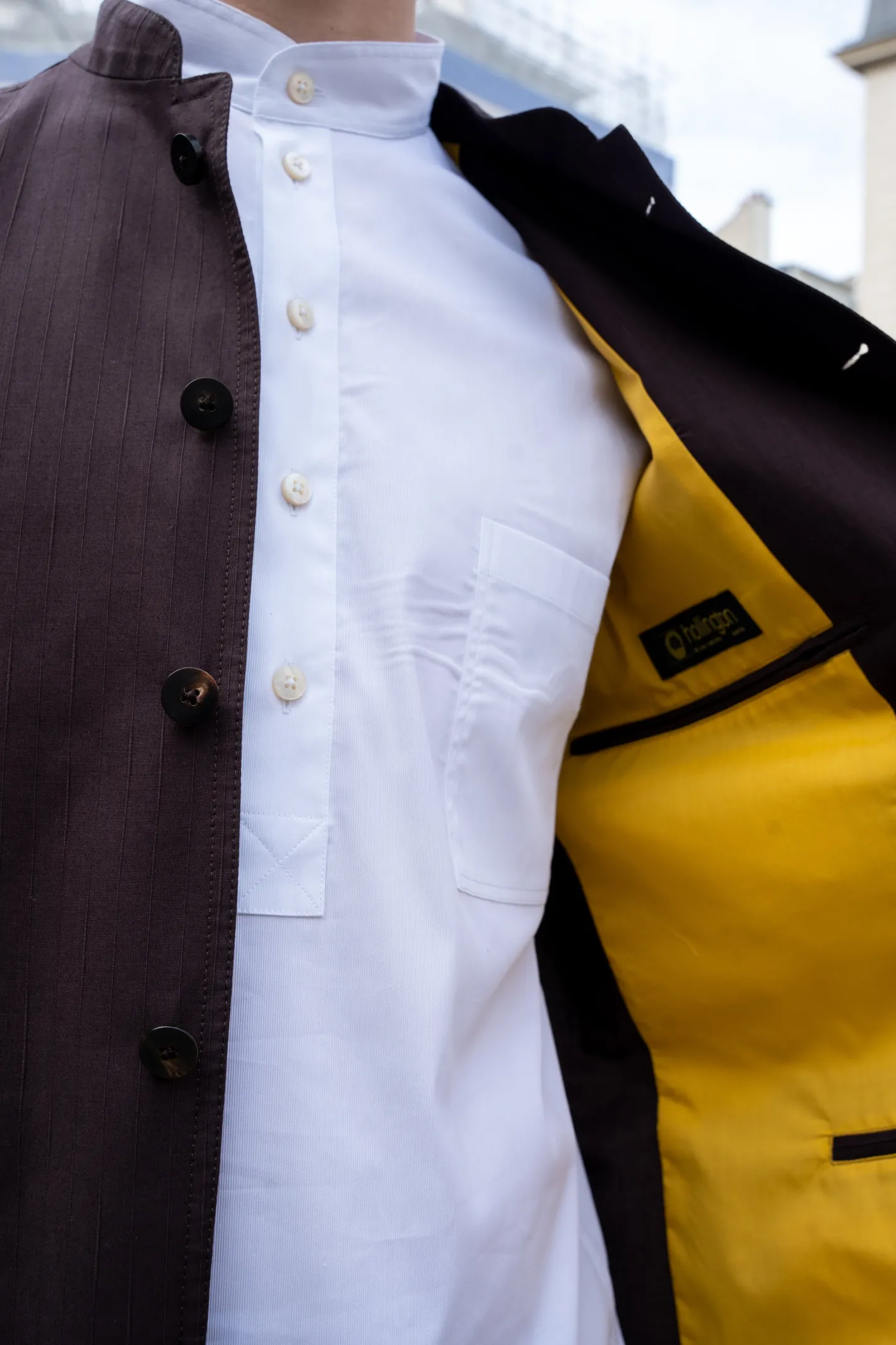 veste_tyrol_ajuste_en_coton_extensible_brun_rembrandt_8.webp hollington Vestes & Manteaux*veste tyrol ajustée en coton extensible brun rembrandt