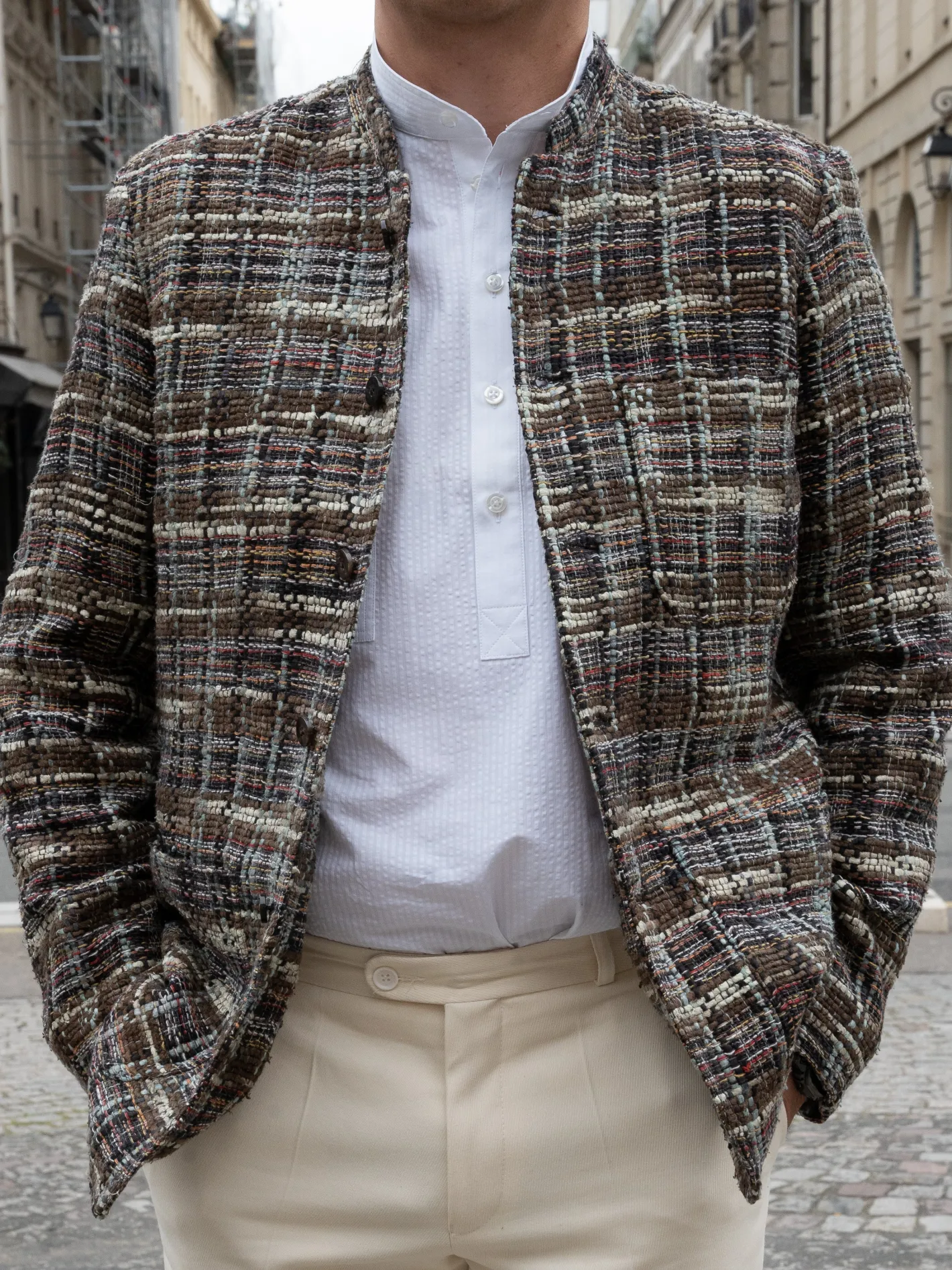 veste_tyrol_ajuste_en_soie_indienne_sauvage_16.webp hollington Vestes & Manteaux*veste tyrol ajustée en soie indienne sauvage