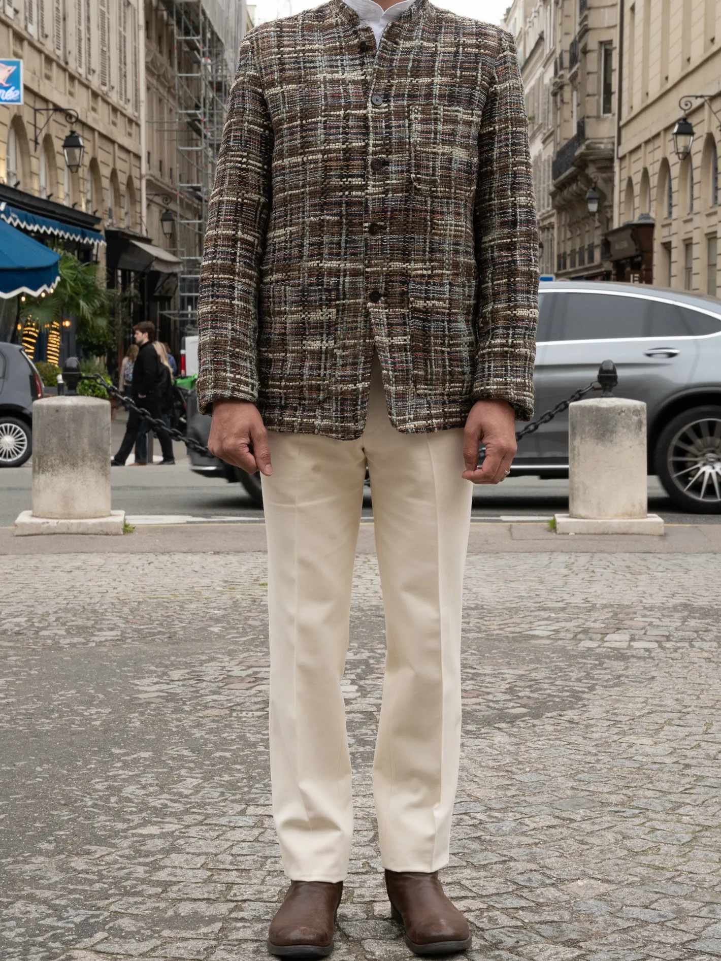 veste_tyrol_ajuste_en_soie_indienne_sauvage_2.webp hollington Vestes & Manteaux*veste tyrol ajustée en soie indienne sauvage