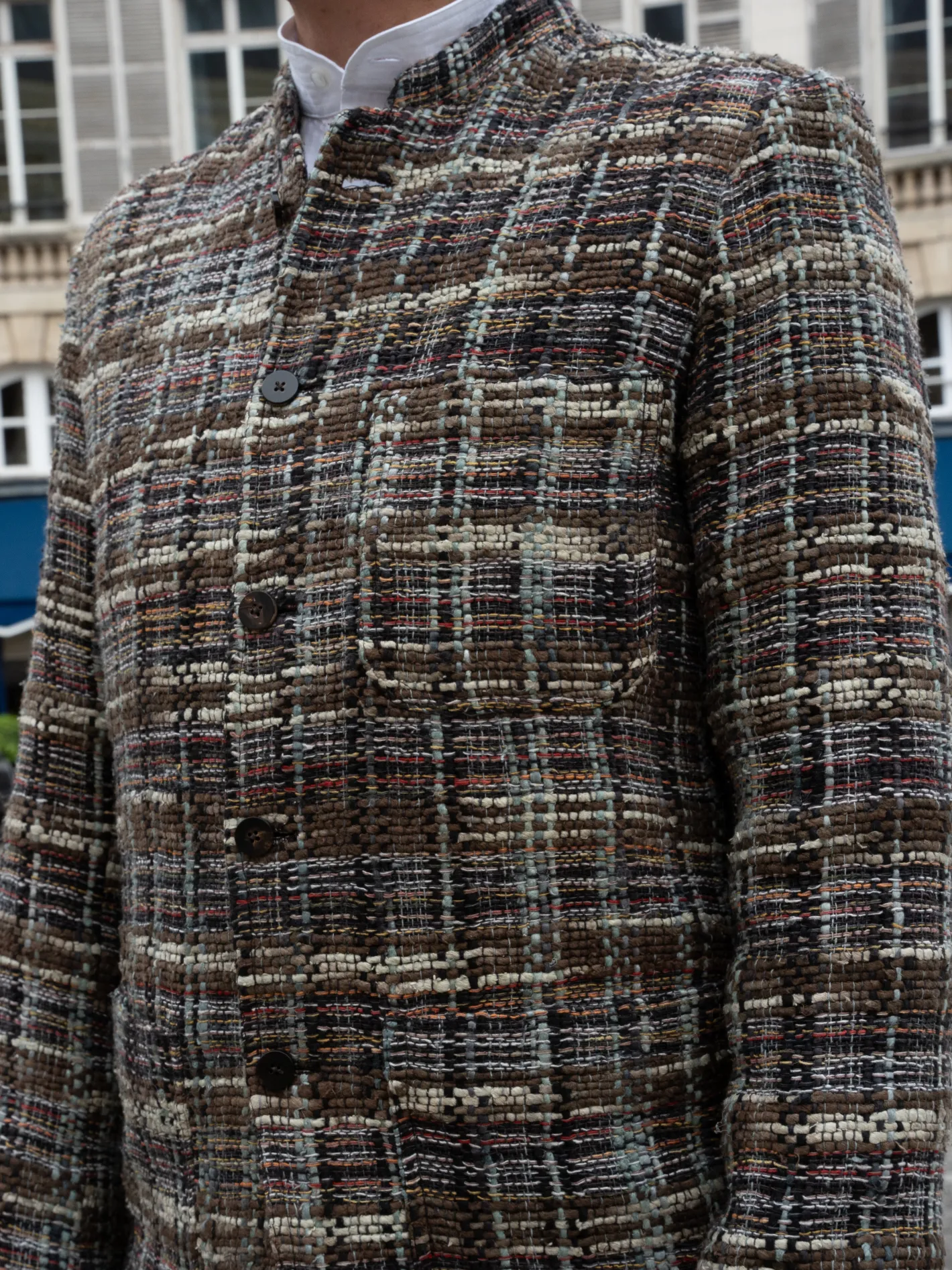 veste_tyrol_ajuste_en_soie_indienne_sauvage_21.webp hollington Vestes & Manteaux*veste tyrol ajustée en soie indienne sauvage