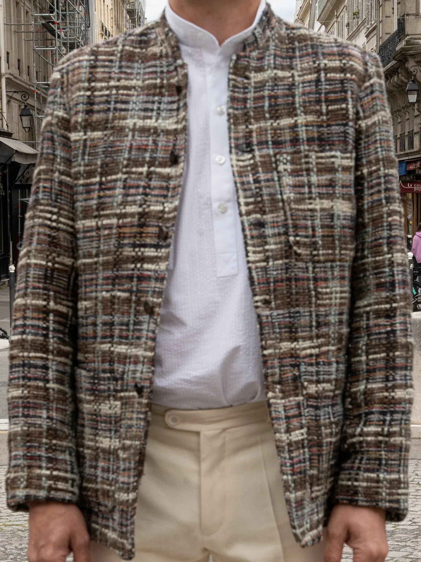 veste_tyrol_ajuste_en_soie_indienne_sauvage_5.webp hollington Vestes & Manteaux*veste tyrol ajustée en soie indienne sauvage