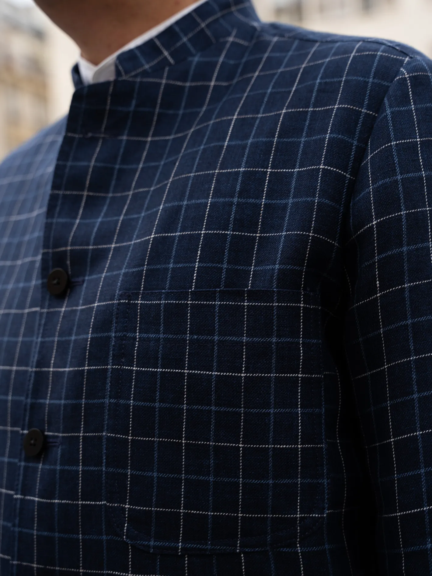 veste_tyrol_ajuste_en_toile_de_lin_et_laine__carreaux_british_blue_and_chalk_10.webp hollington Vestes & Manteaux*veste tyrol ajustée en toile de lin et laine à carreaux British blue and chalk