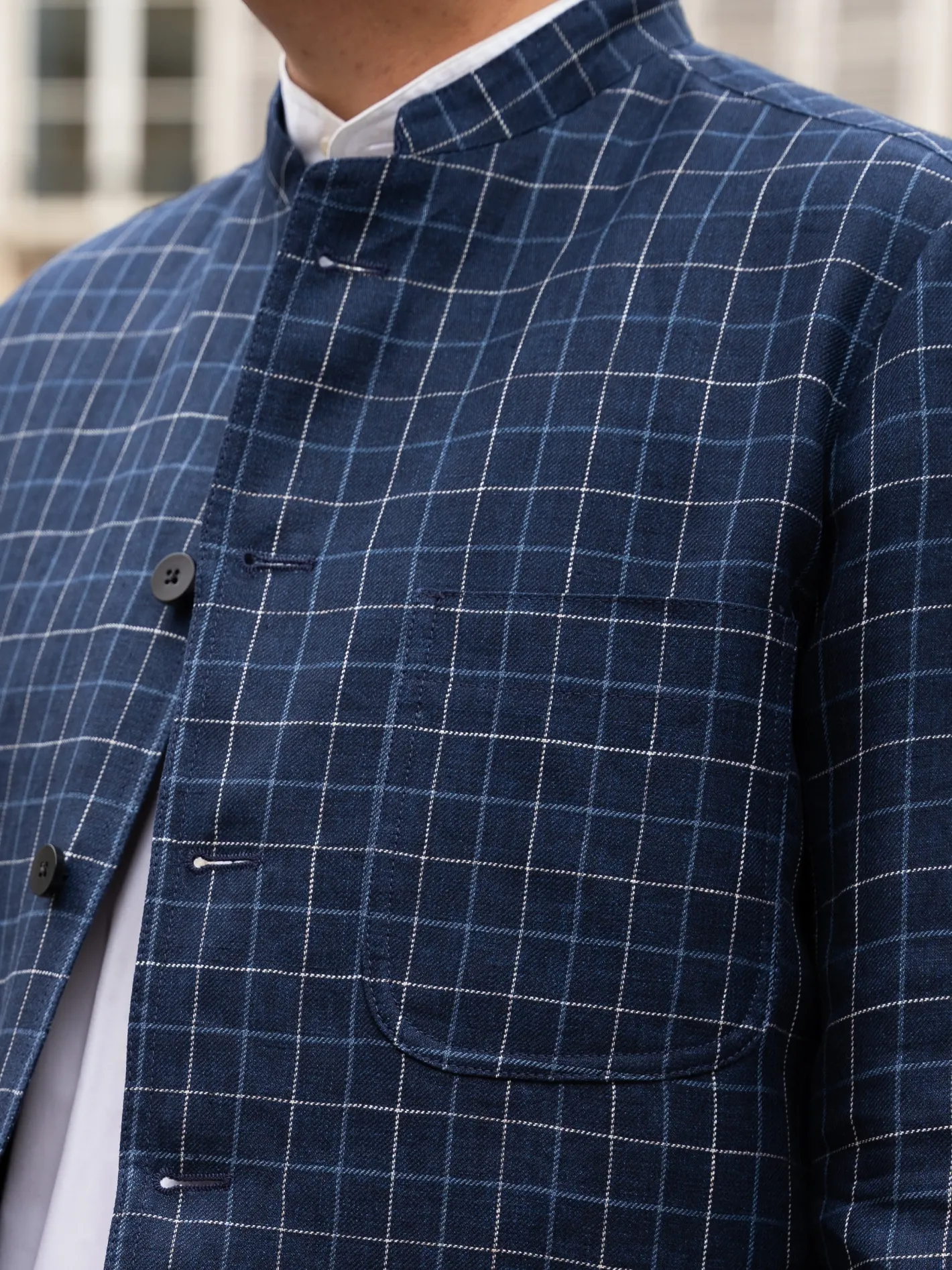 veste_tyrol_ajuste_en_toile_de_lin_et_laine__carreaux_british_blue_and_chalk_19.webp hollington Vestes & Manteaux*veste tyrol ajustée en toile de lin et laine à carreaux British blue and chalk