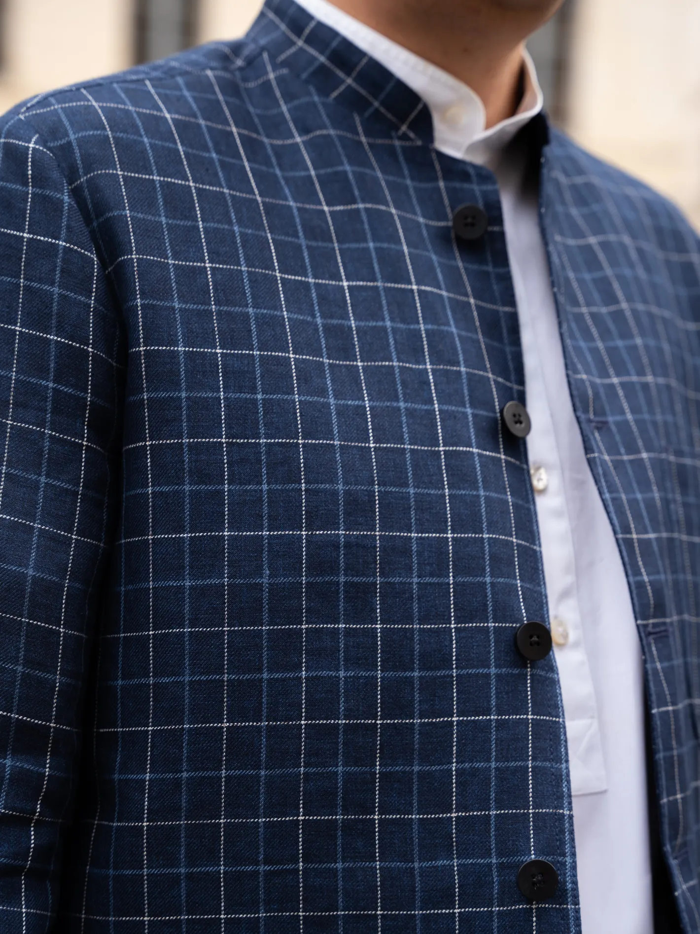 veste_tyrol_ajuste_en_toile_de_lin_et_laine__carreaux_british_blue_and_chalk_21.webp hollington Vestes & Manteaux*veste tyrol ajustée en toile de lin et laine à carreaux British blue and chalk