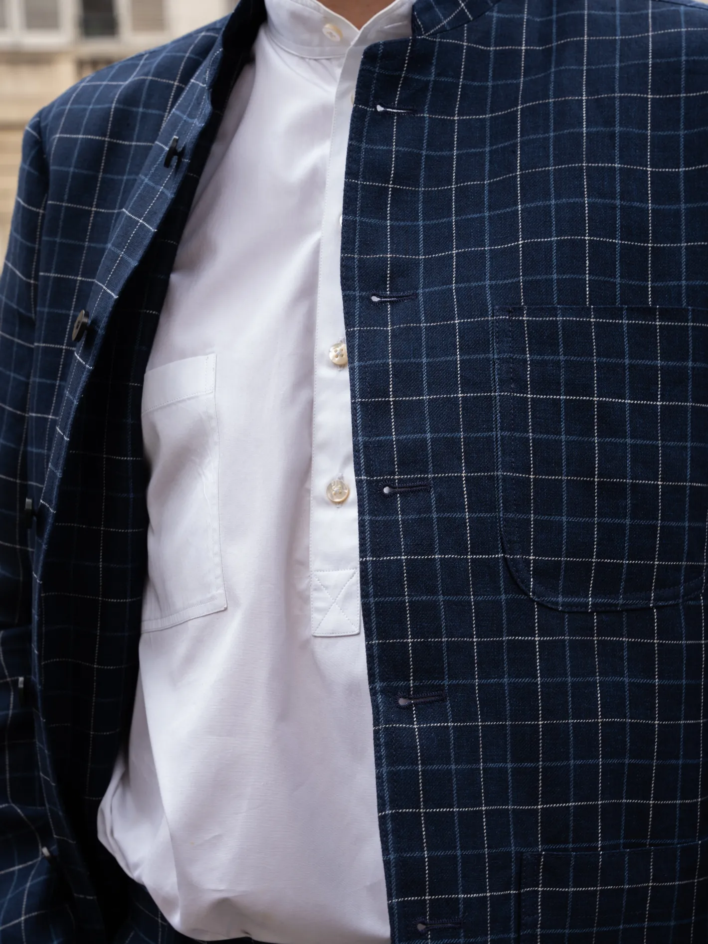 veste_tyrol_ajuste_en_toile_de_lin_et_laine__carreaux_british_blue_and_chalk_25.webp hollington Vestes & Manteaux*veste tyrol ajustée en toile de lin et laine à carreaux British blue and chalk