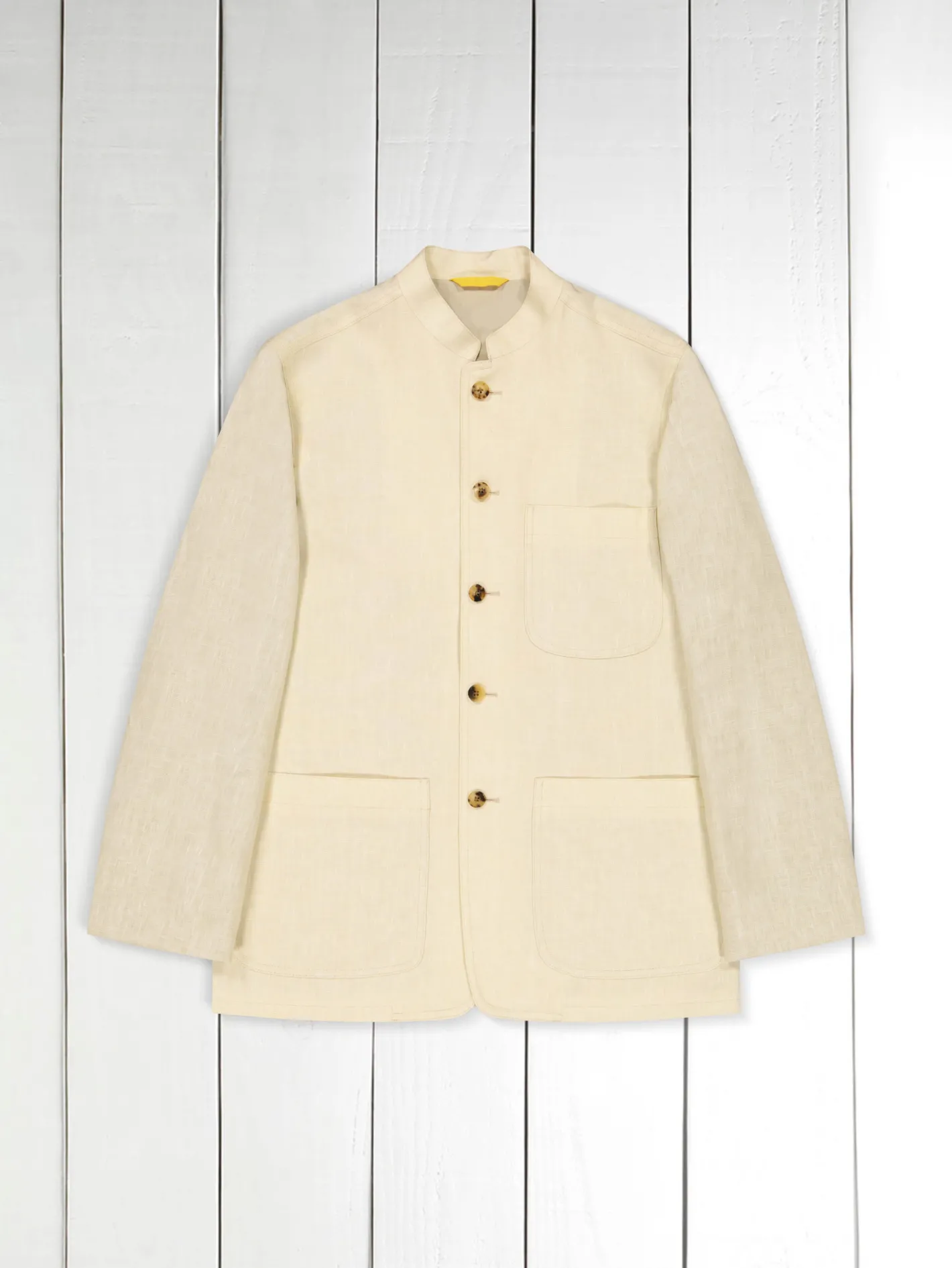 hollington Vestes & Manteaux*veste tyrol ajustée en toile pur lin écru très légère