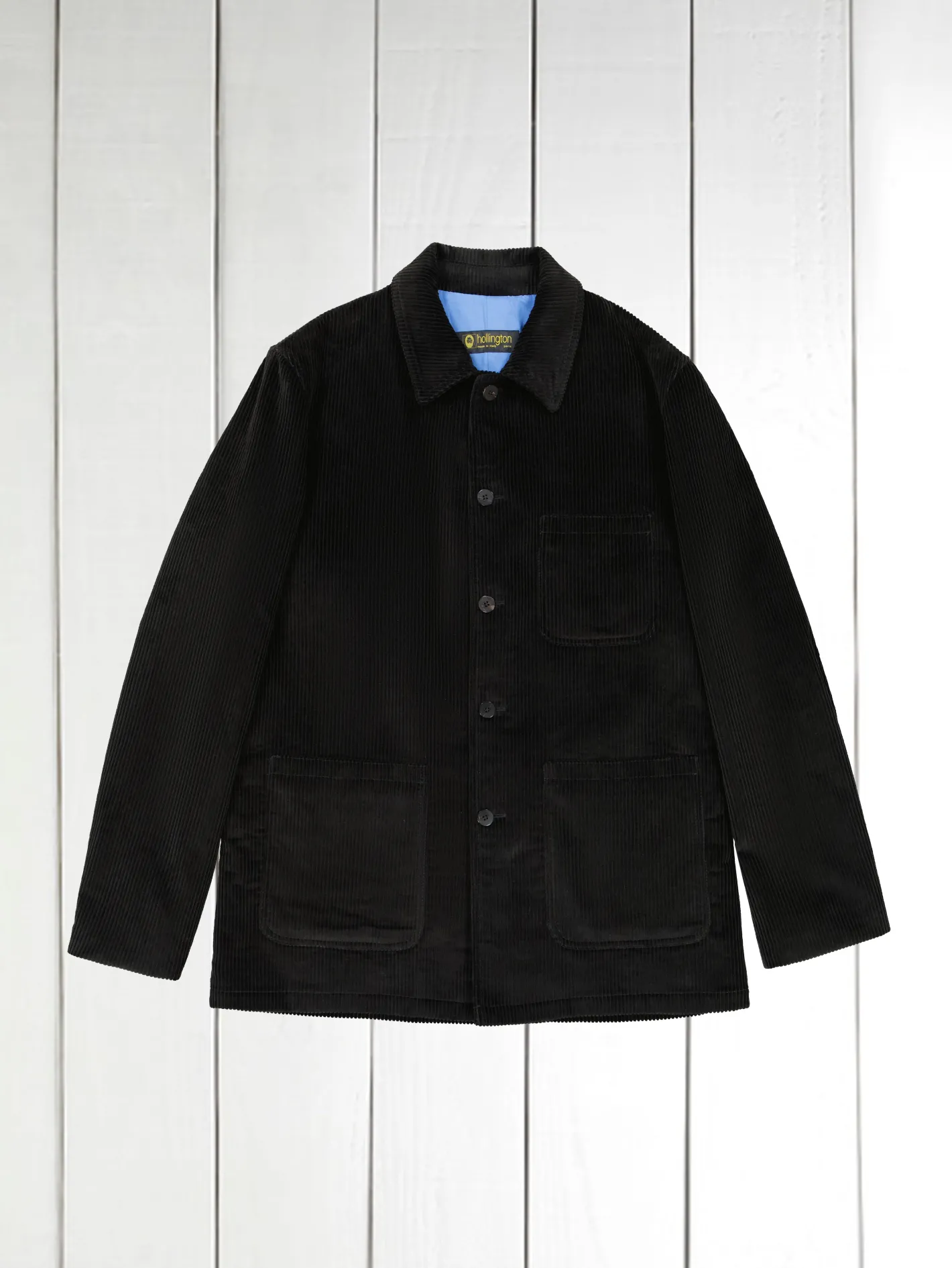 hollington Vestes & Manteaux*veste sligo à col charpentier en velours de laine noir