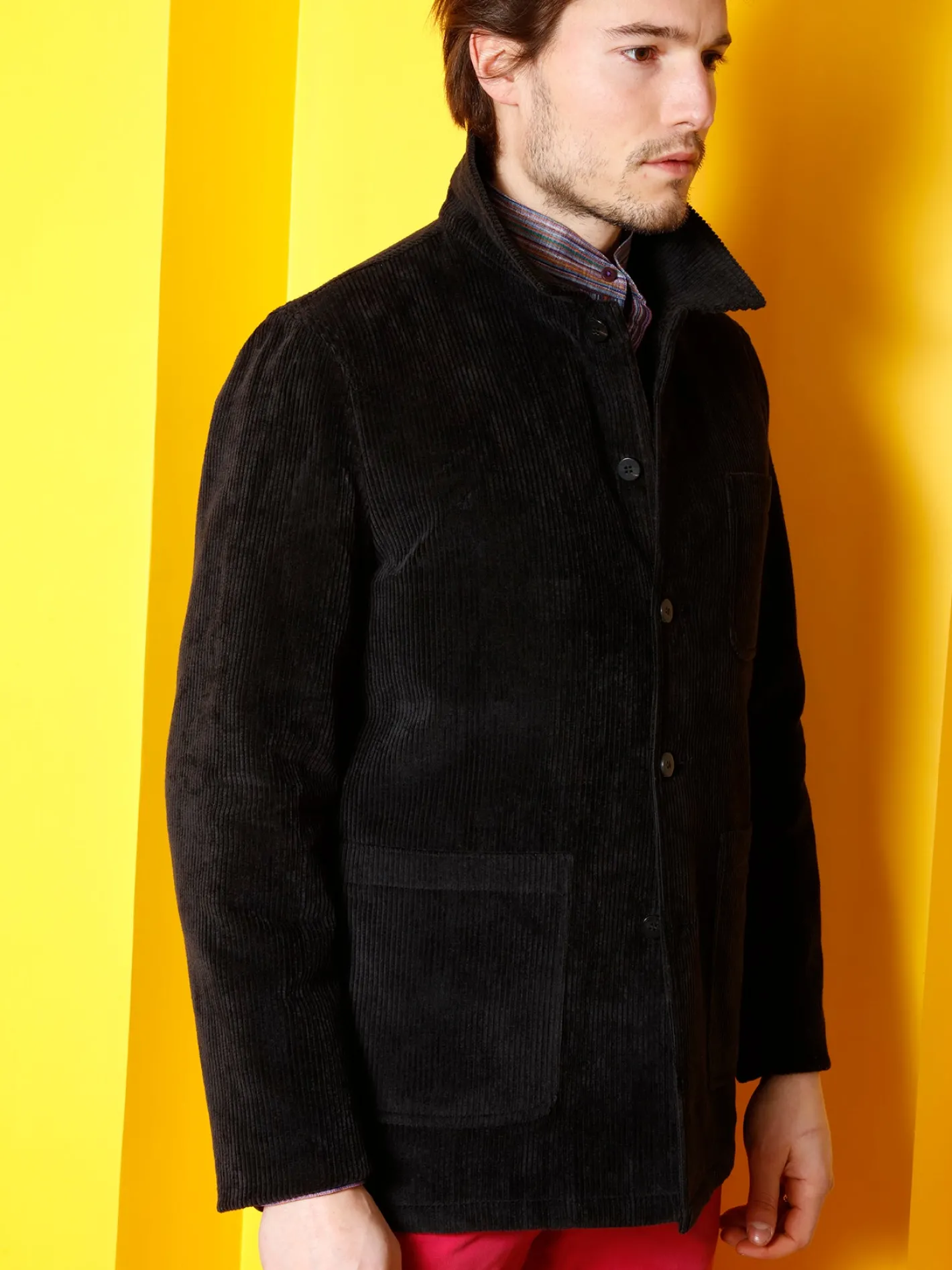 vestesligo__col_charpentier_en_velours_de_laine_noir_8.webp hollington Vestes & Manteaux*veste sligo à col charpentier en velours de laine noir